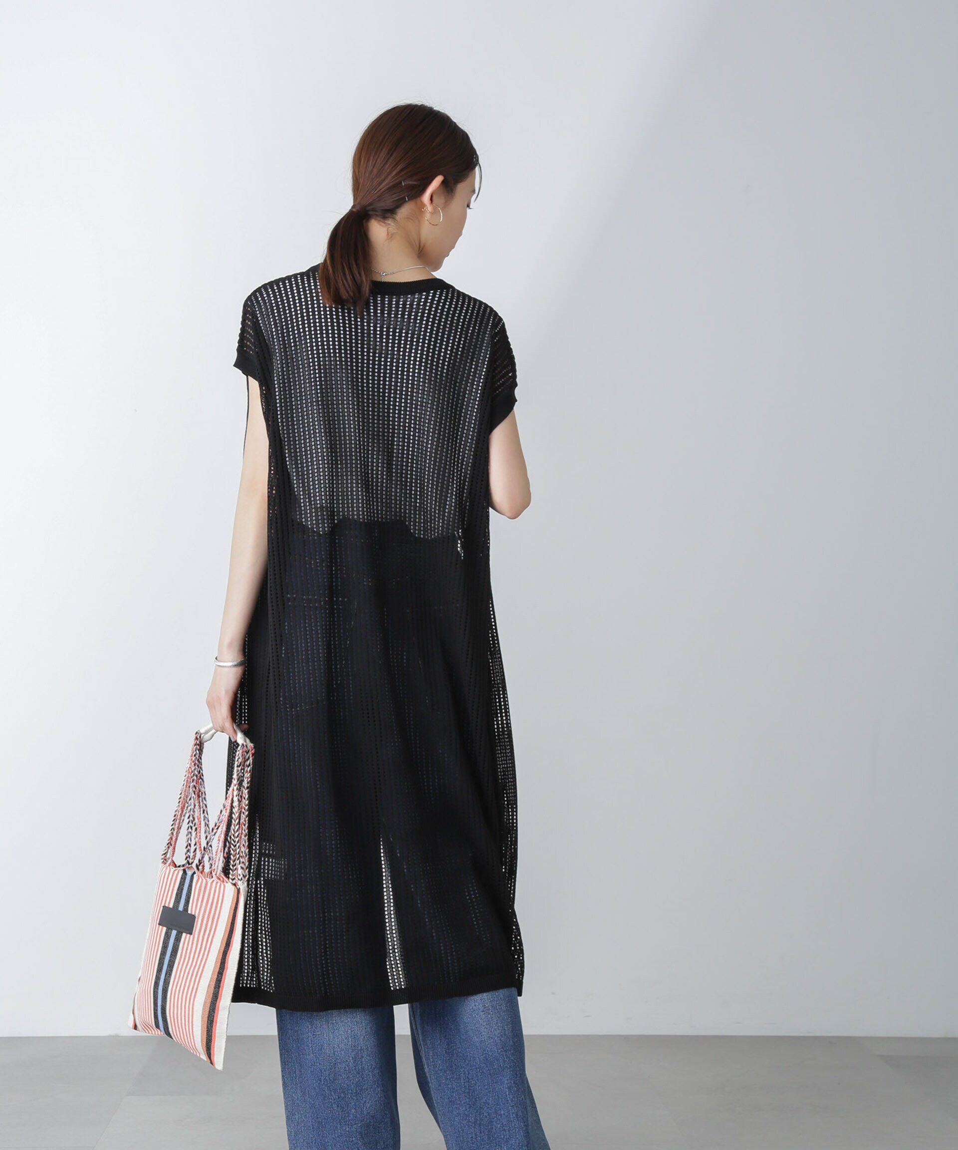 nano･universe「前後2wayメッシュワンピース」|ワンピース|