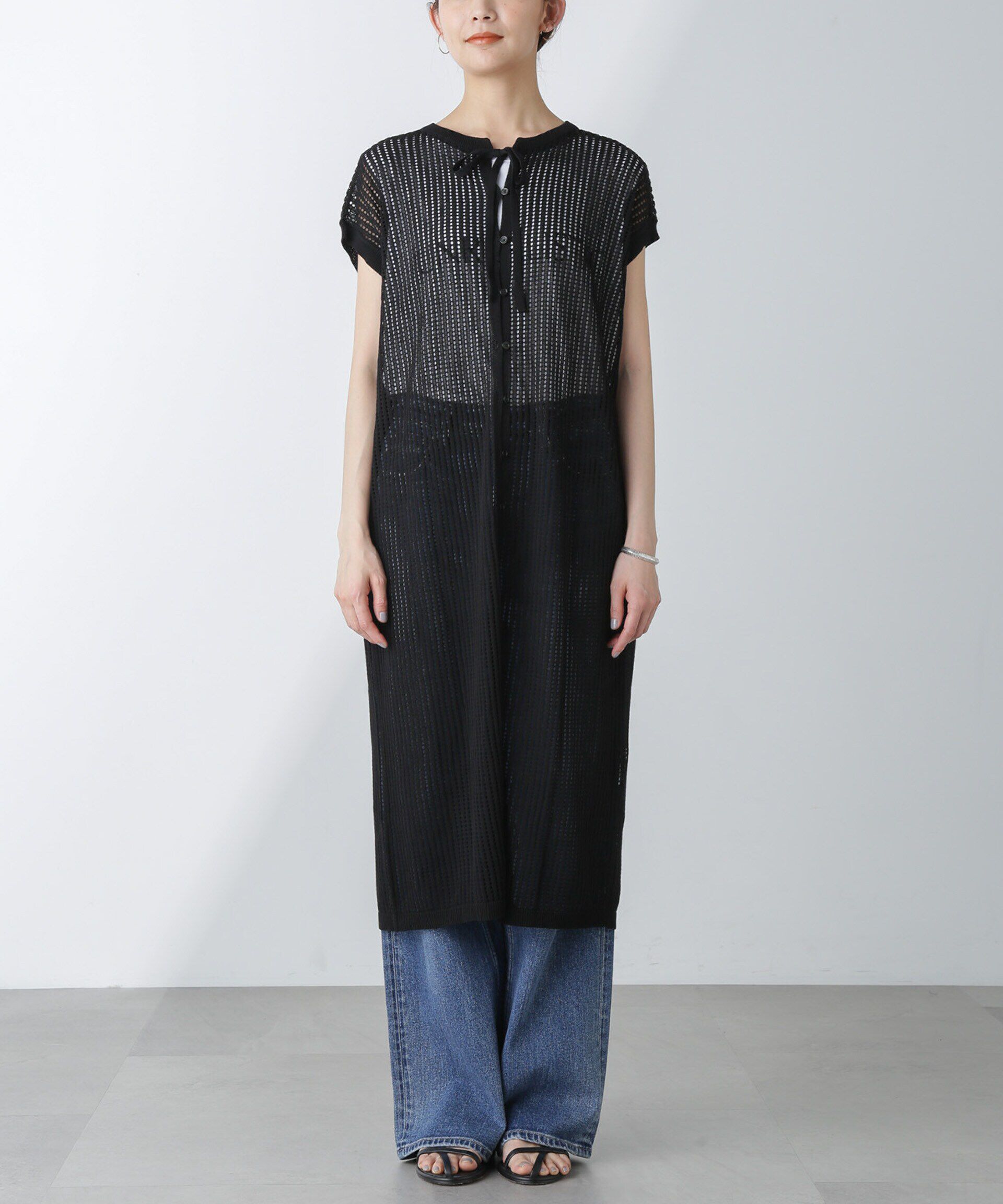 nano･universe「前後2wayメッシュワンピース」|ワンピース|