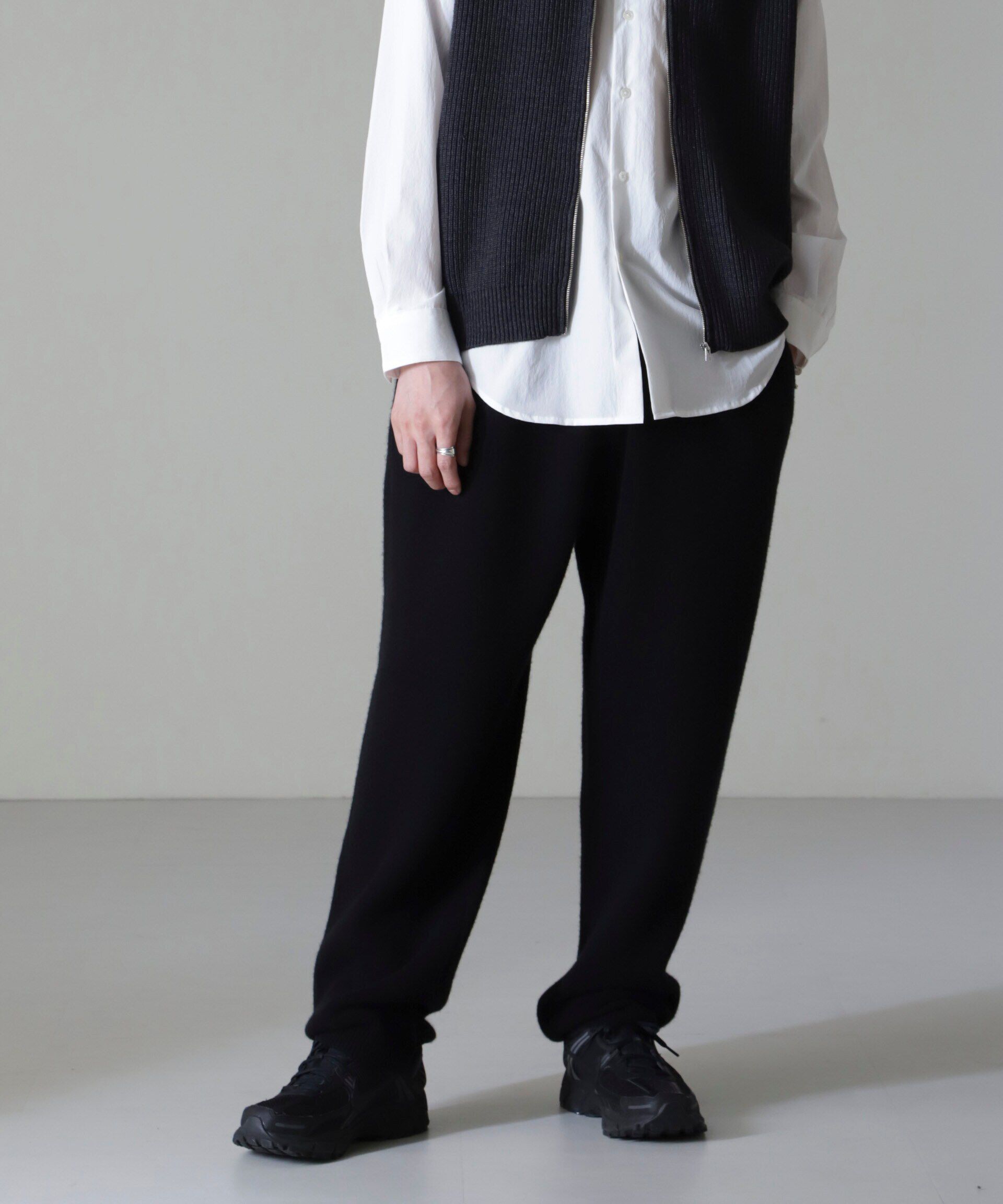 nano･universe「AQUA ウールカシミヤニットパンツ」|ニット・セーター|