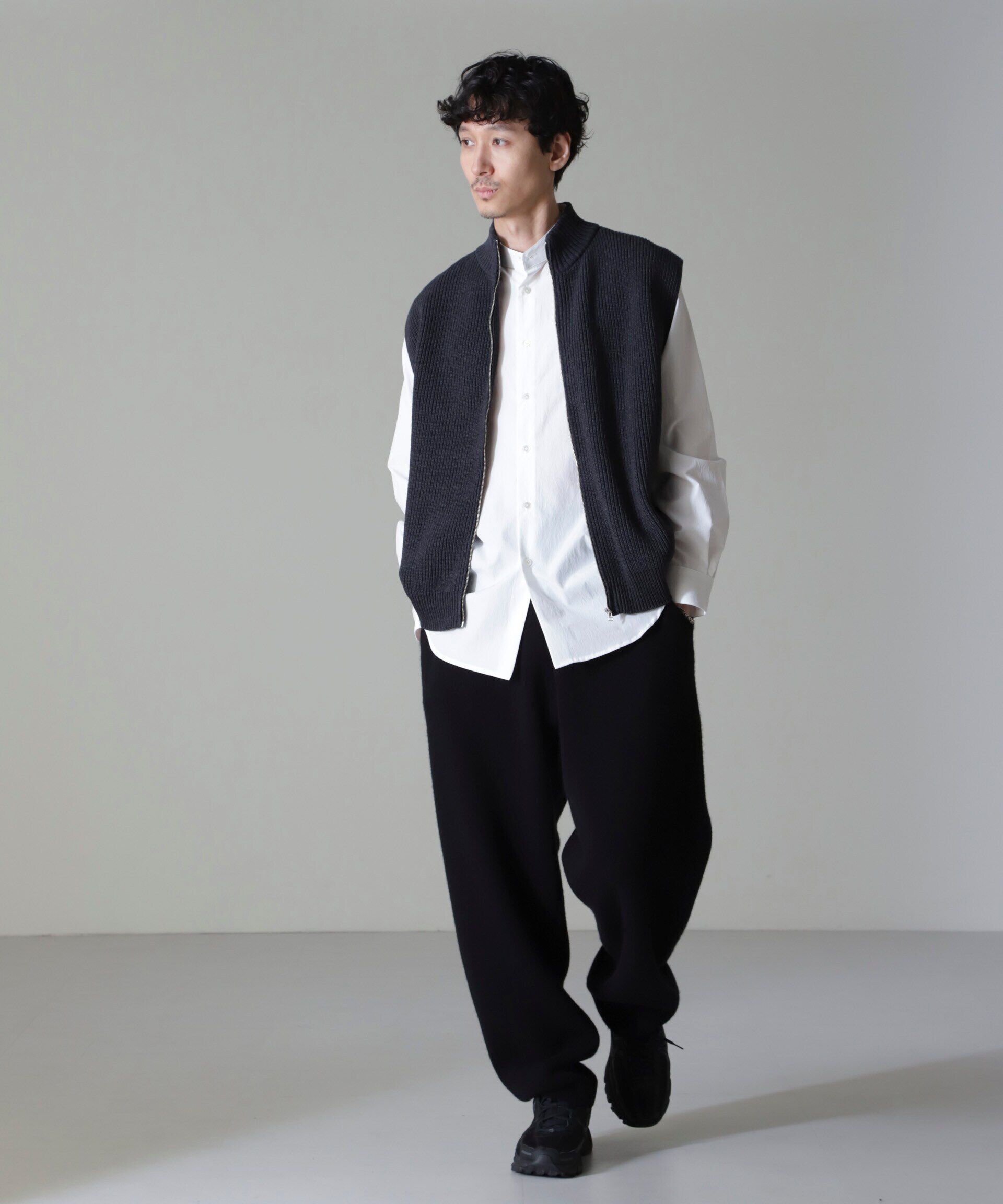 nano･universe「AQUA ウールカシミヤニットパンツ」|ニット・セーター|