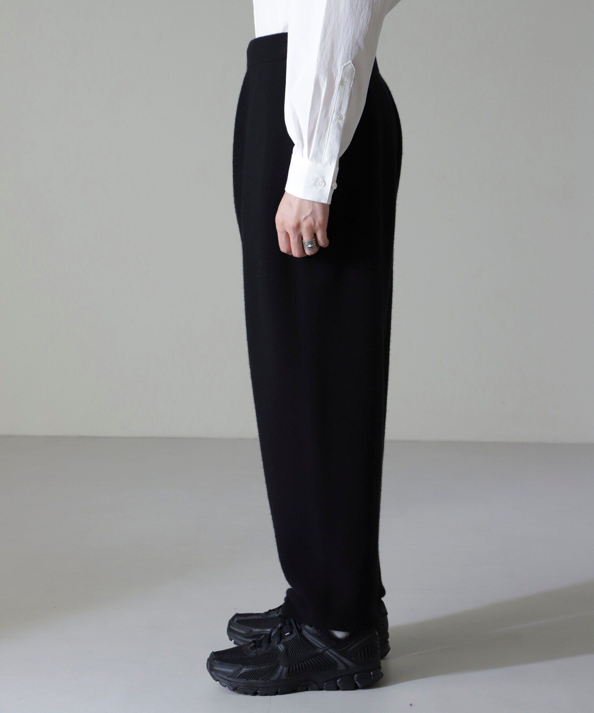 nano･universe「AQUA ウールカシミヤニットパンツ」|ニット・セーター|