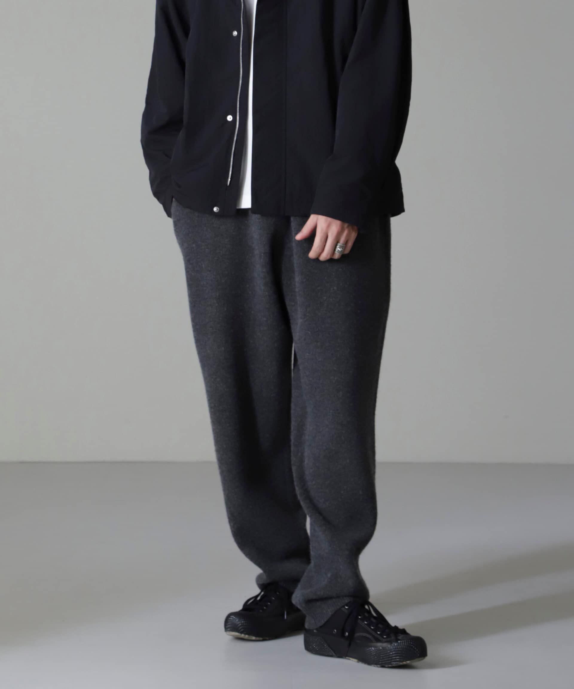 nano･universe「AQUA ウールカシミヤニットパンツ」|ニット・セーター|