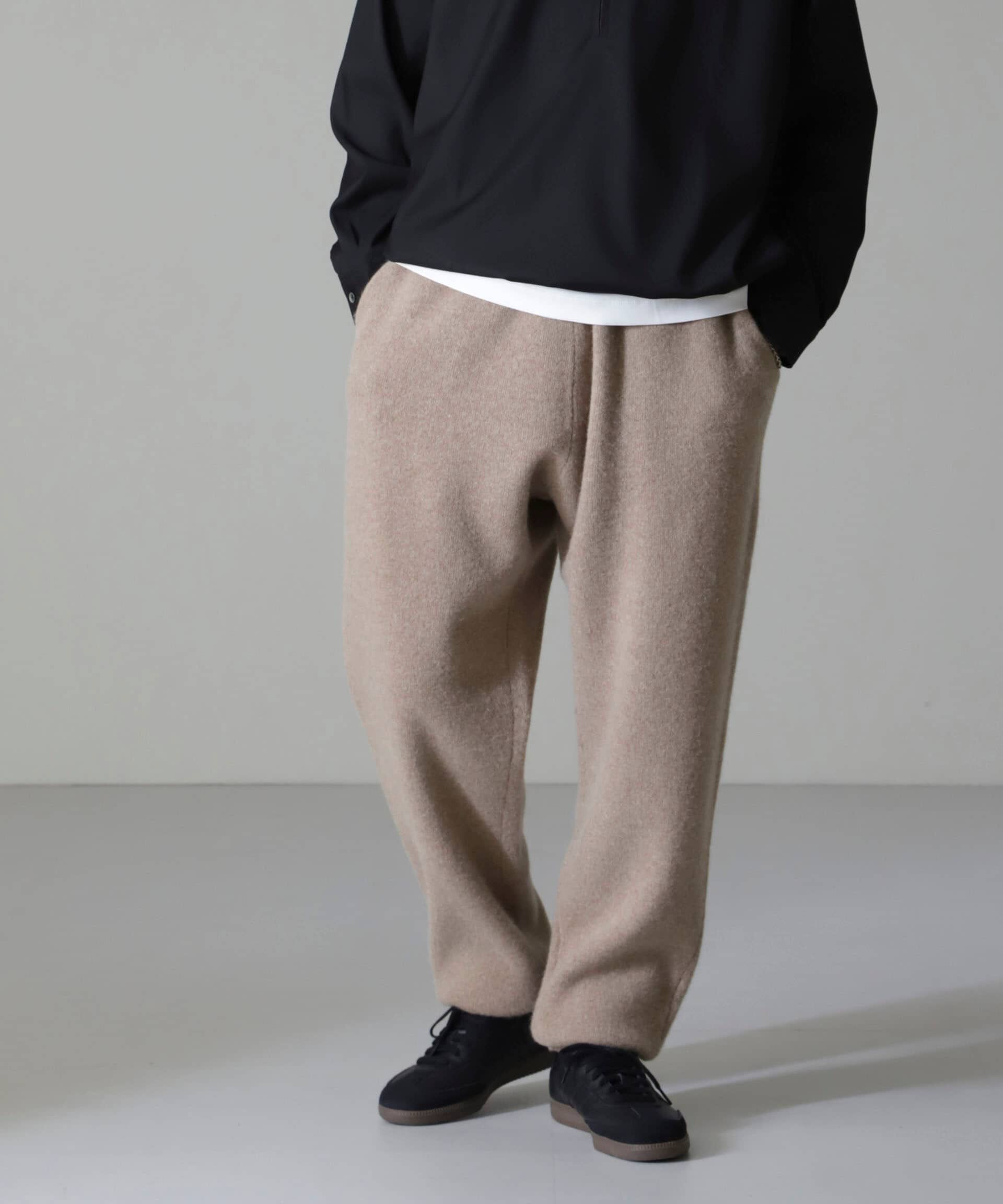 nano･universe「AQUA ウールカシミヤニットパンツ」|ニット・セーター|