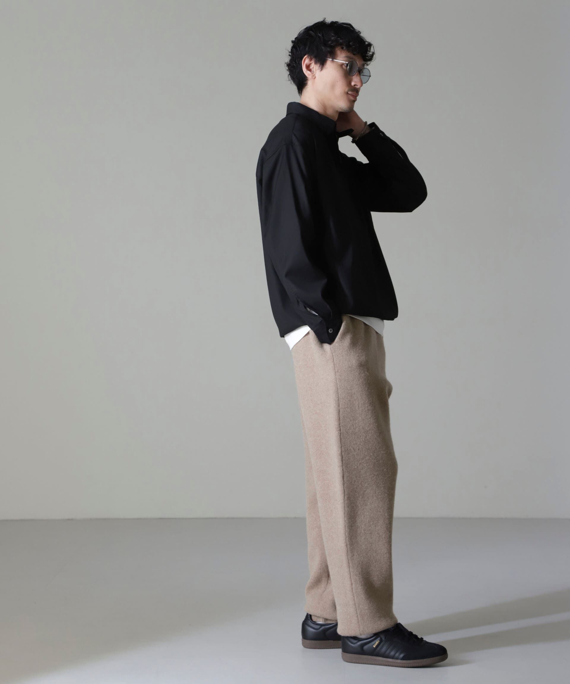 nano･universe「AQUA ウールカシミヤニットパンツ」|ニット・セーター|