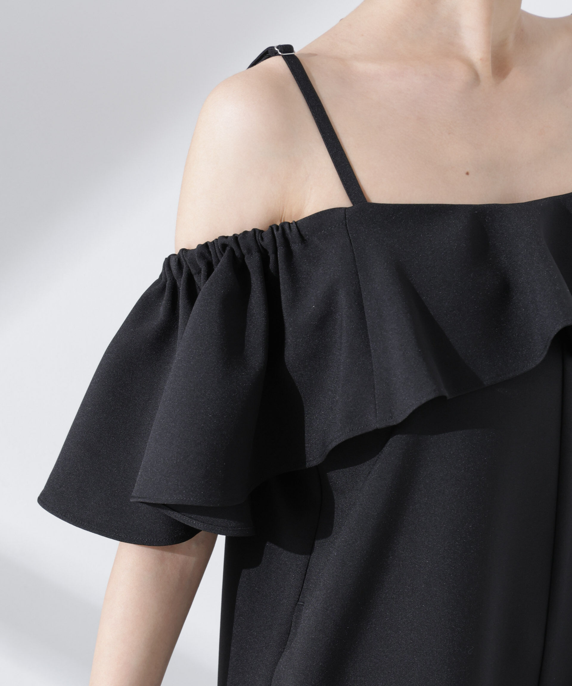 nano･universe「2wayオフショルダーフリルオールインワン」|ワンピース|