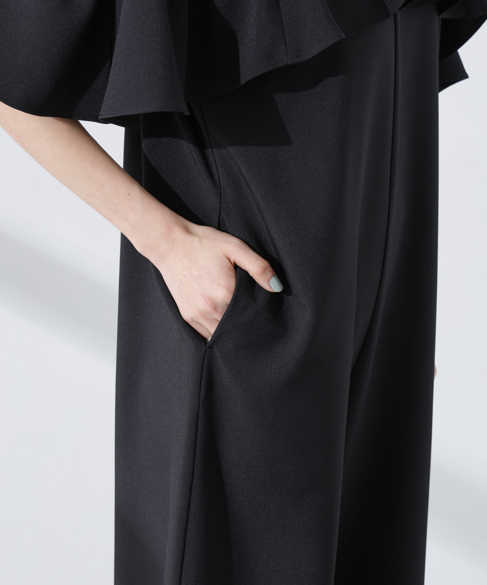 nano･universe「2wayオフショルダーフリルオールインワン」|ワンピース|