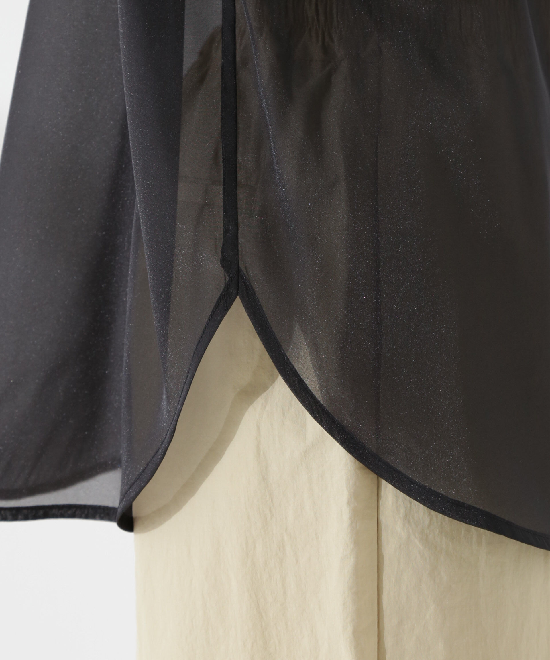 nano･universe「シアーフードシャツ」|シャツ・ブラウス|