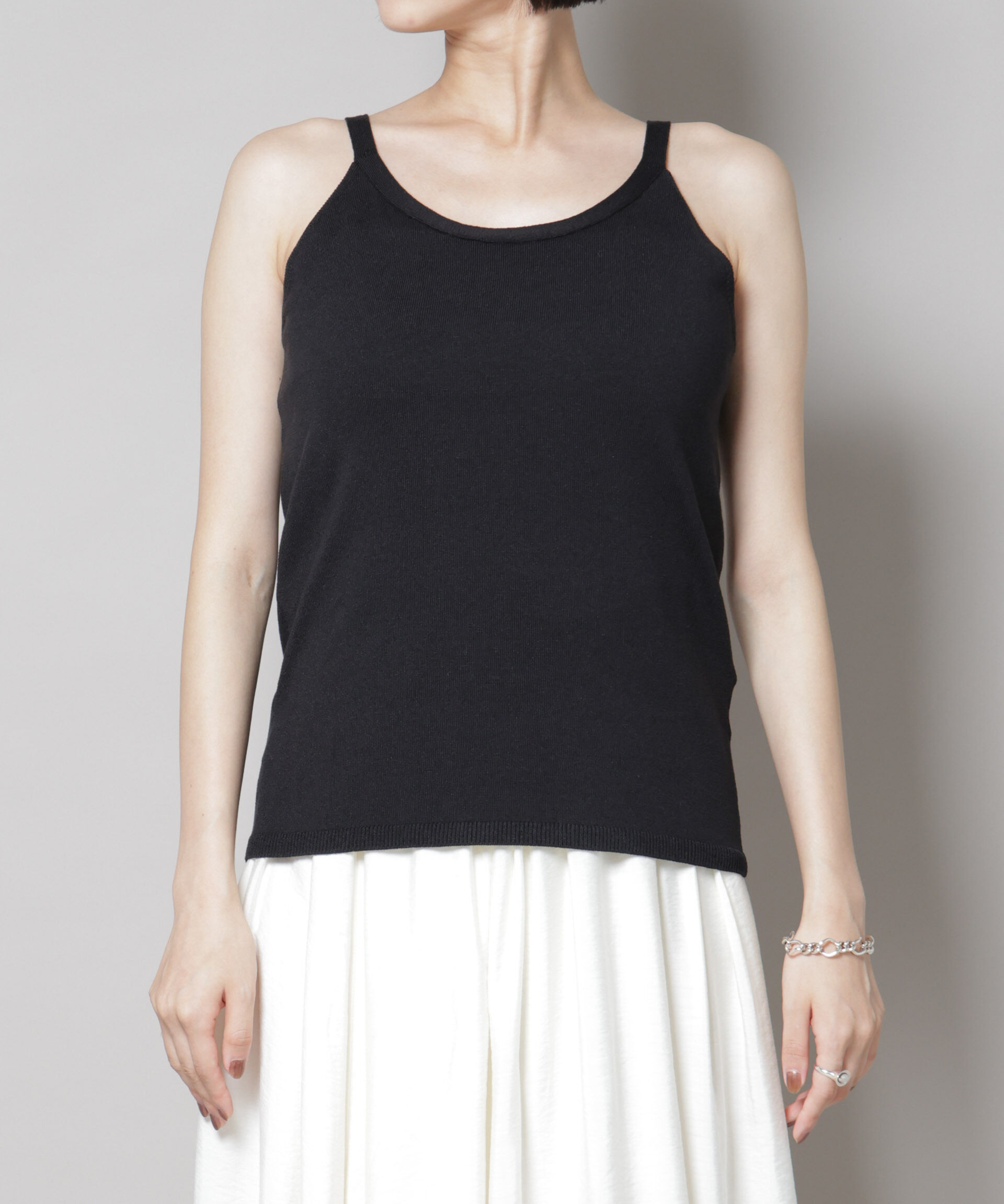 nano･universe「メッシュレイヤードニットアンサンブル」|ニット・セーター|