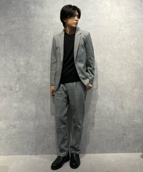 nano･universe「タスマニアミックスクルーネックニット」|ニット・セーター|