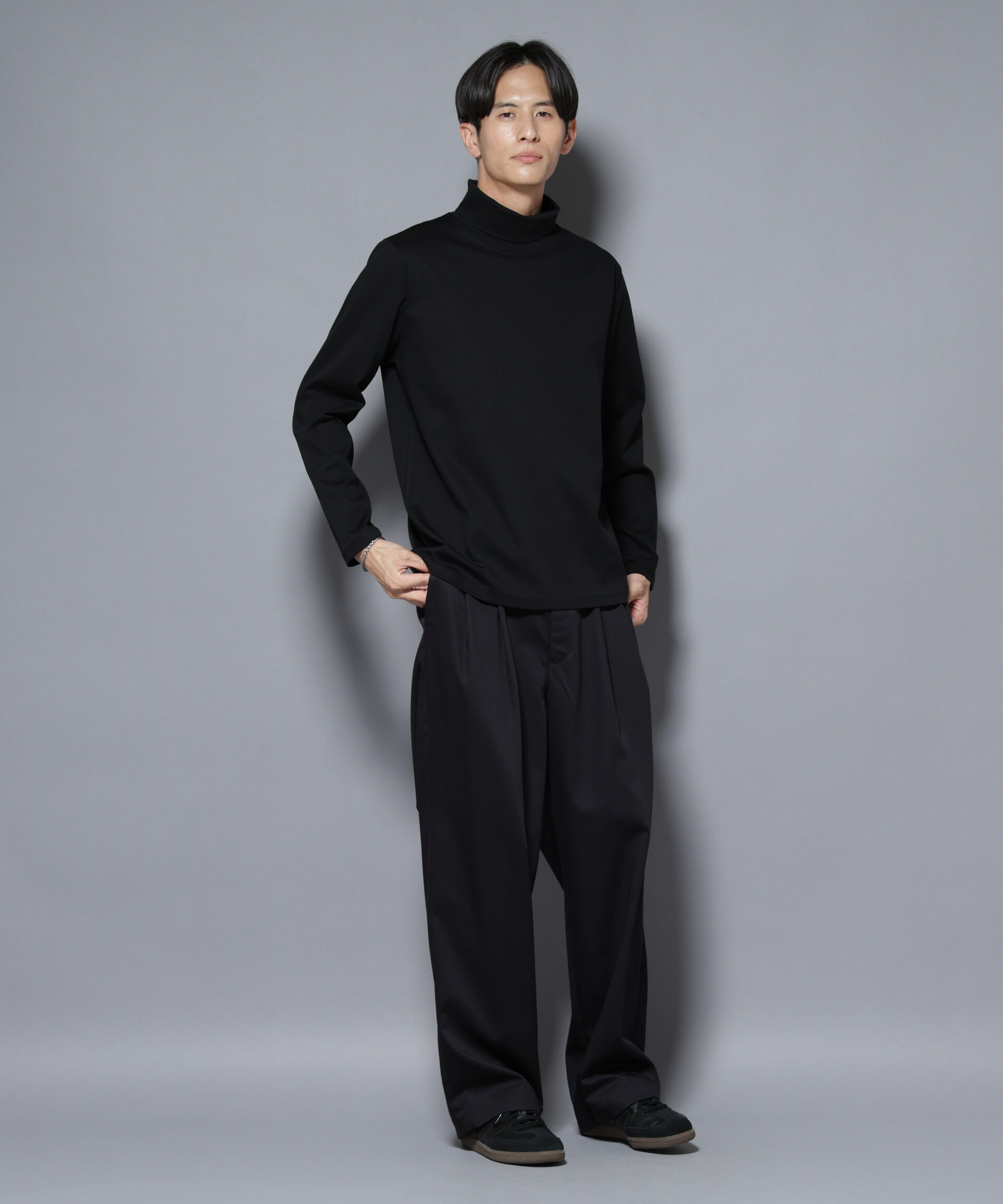 nano･universe「ジャケT(R) プレミアム タートルネック 長袖」|Tシャツ・カットソー|