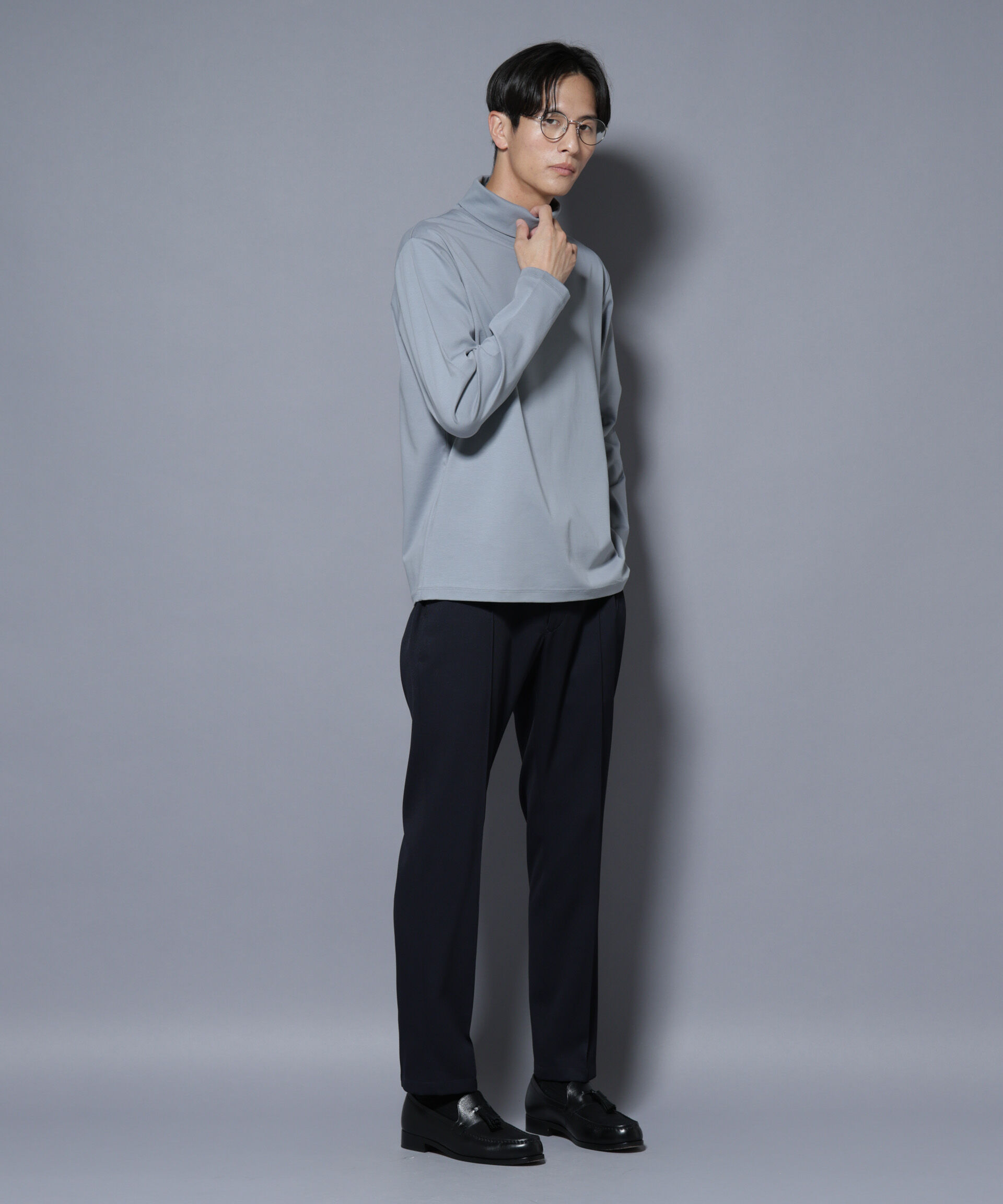 nano･universe「ジャケT(R) プレミアム タートルネック 長袖」|Tシャツ・カットソー|