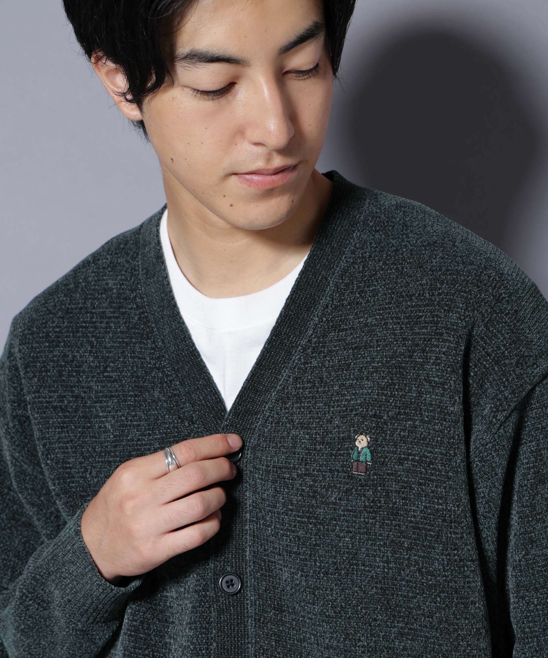 nano･universe「ナノベアモールニットカーディガン」|ニット・セーター|