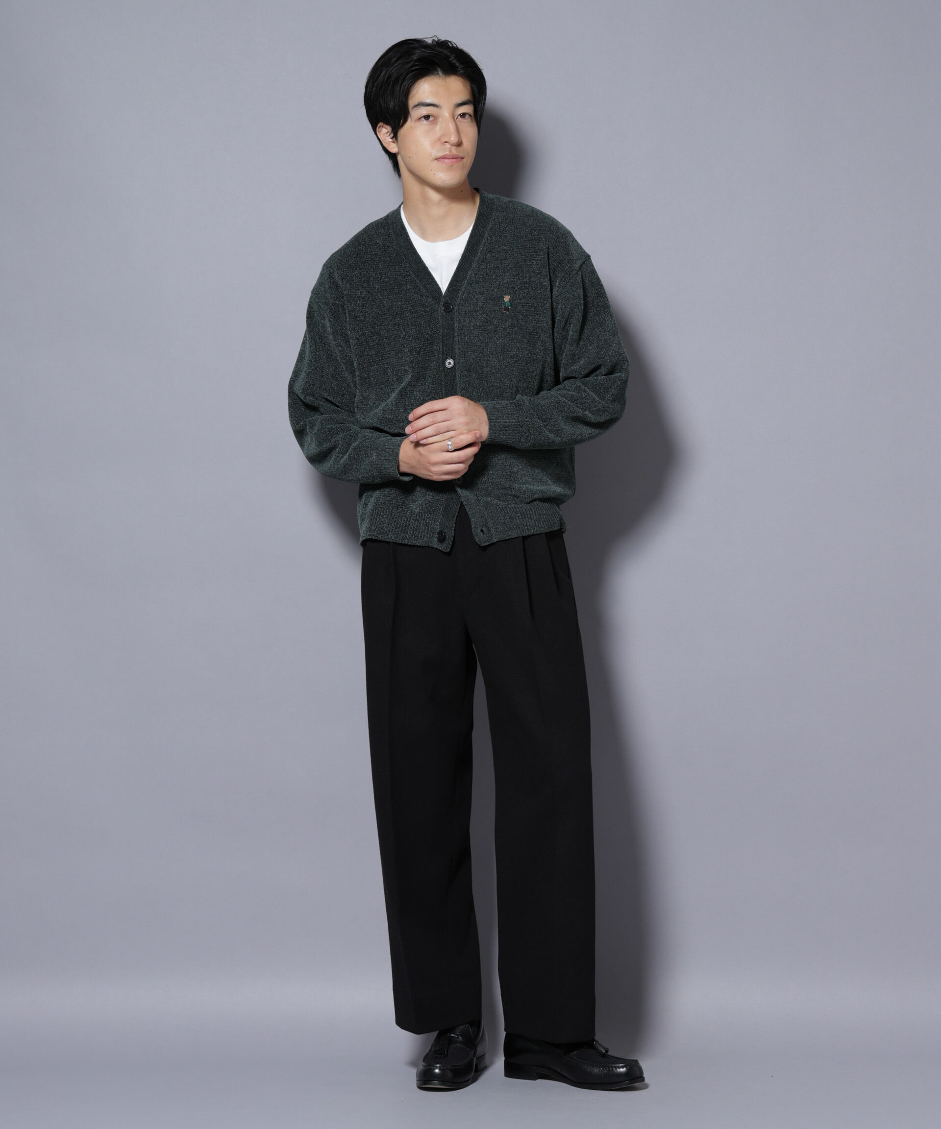 nano･universe「ナノベアモールニットカーディガン」|ニット・セーター|