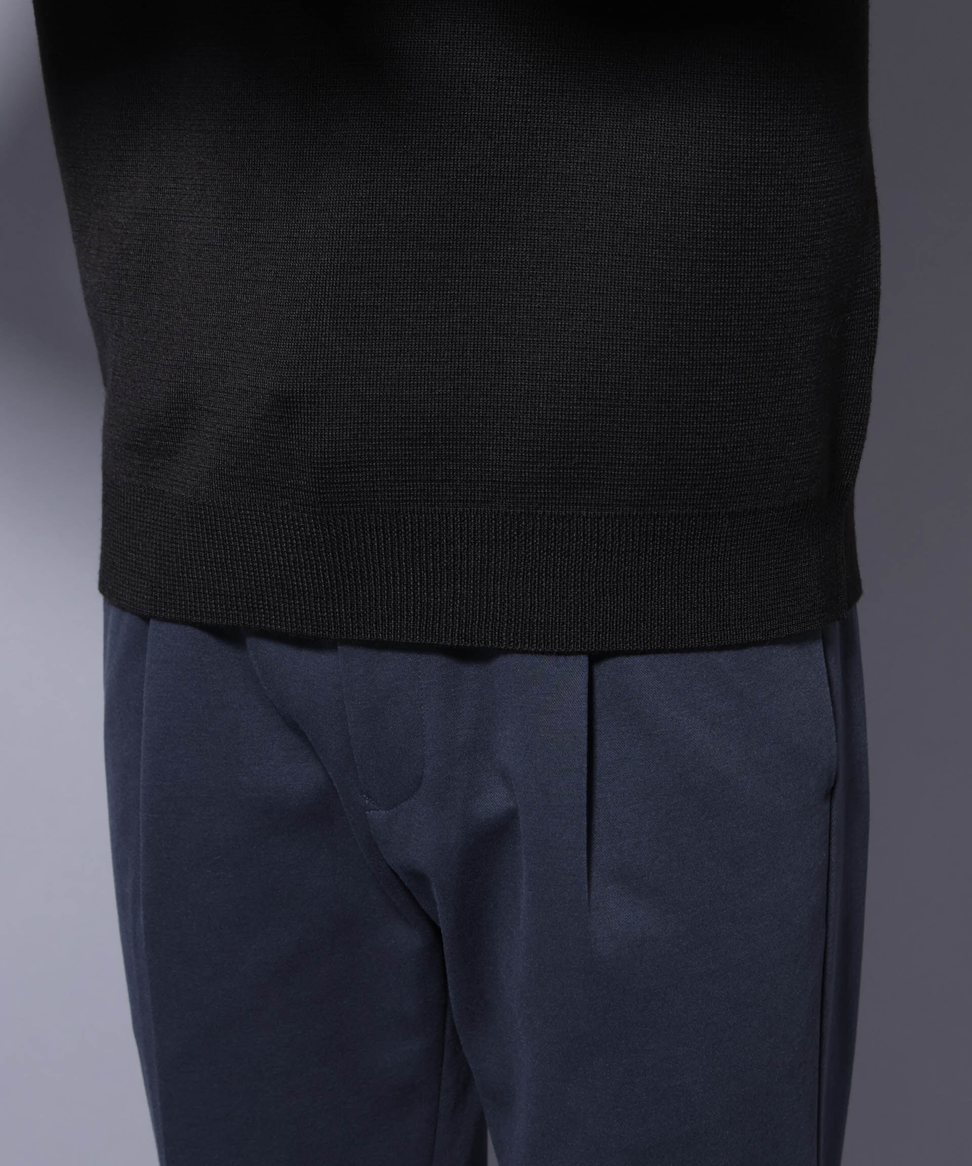 nano･universe「タスマニアウールミックス ミラノリブリラックスVネックニット」|ニット・セーター|