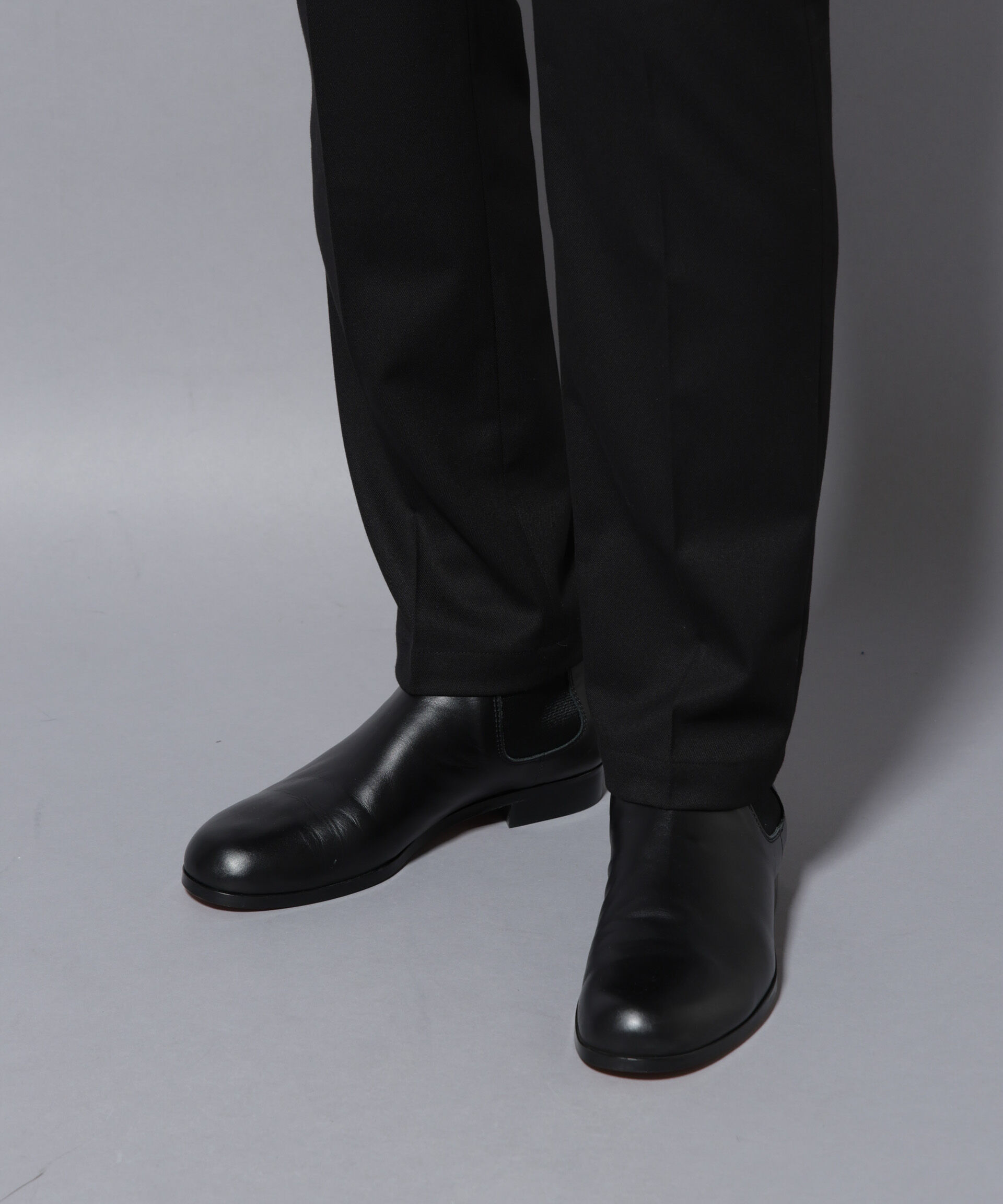 nano･universe「微起毛1タックテーパードパンツ」|チノ|