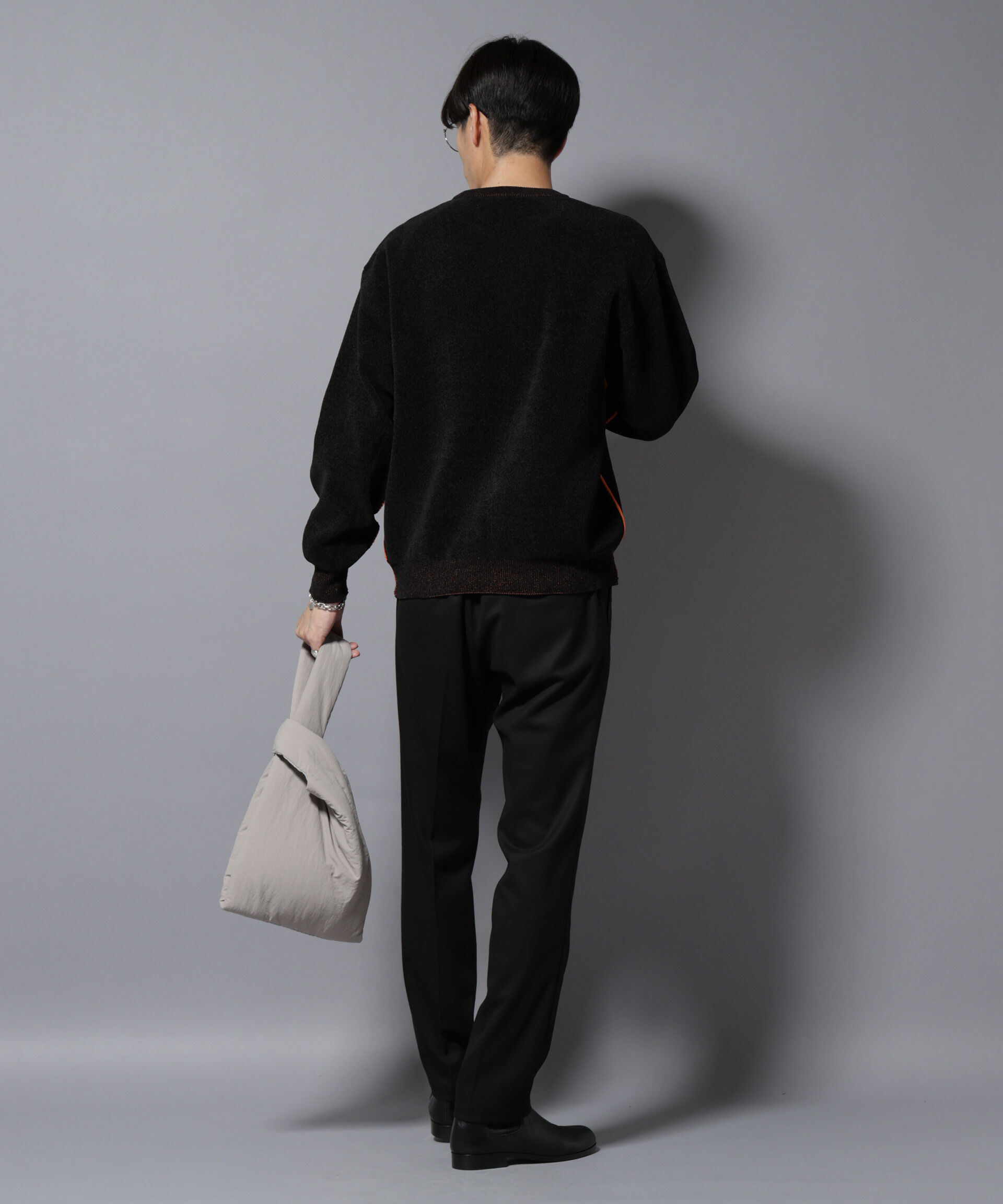 nano･universe「微起毛1タックテーパードパンツ」|チノ|