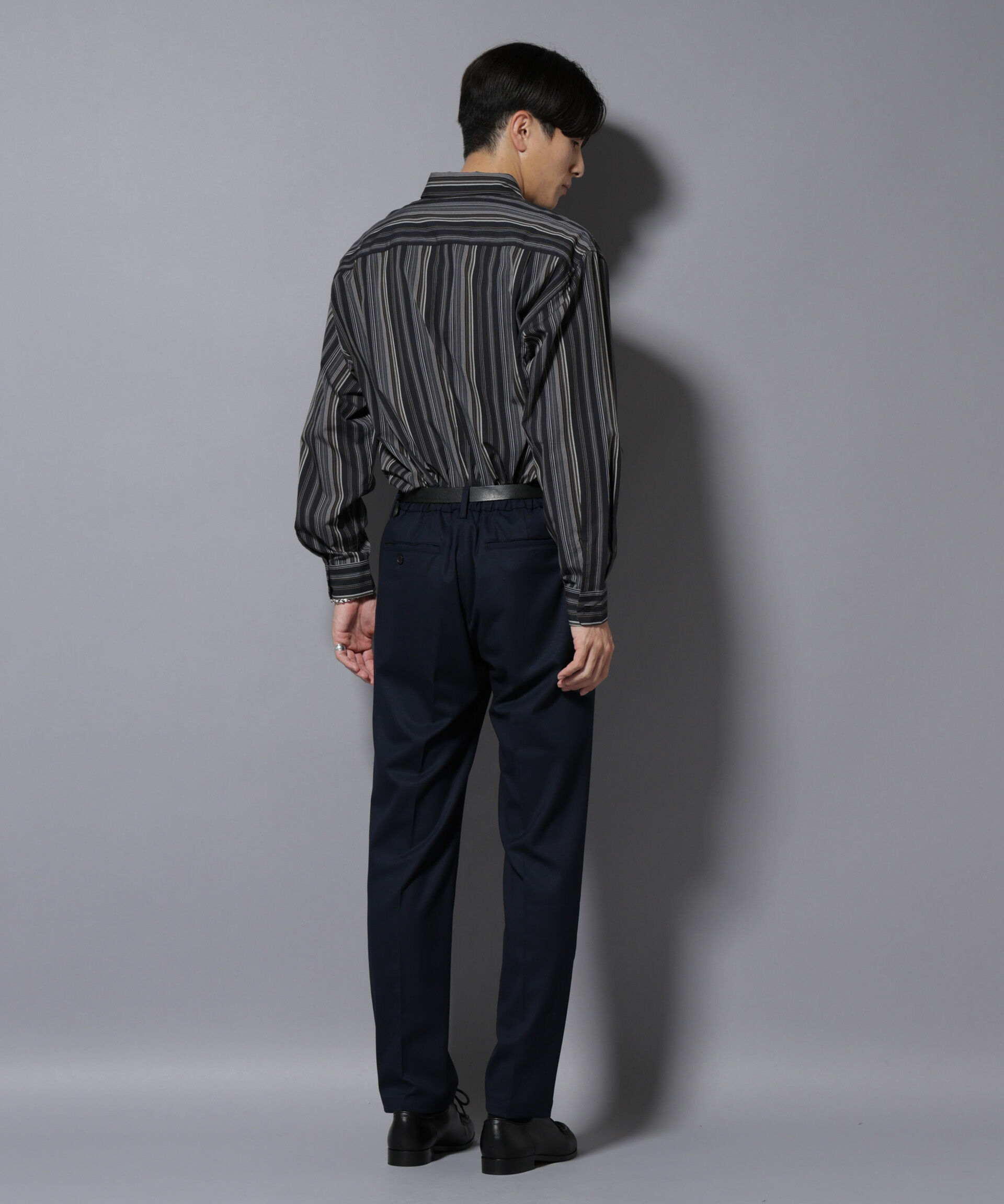 nano･universe「微起毛1タックテーパードパンツ」|チノ|