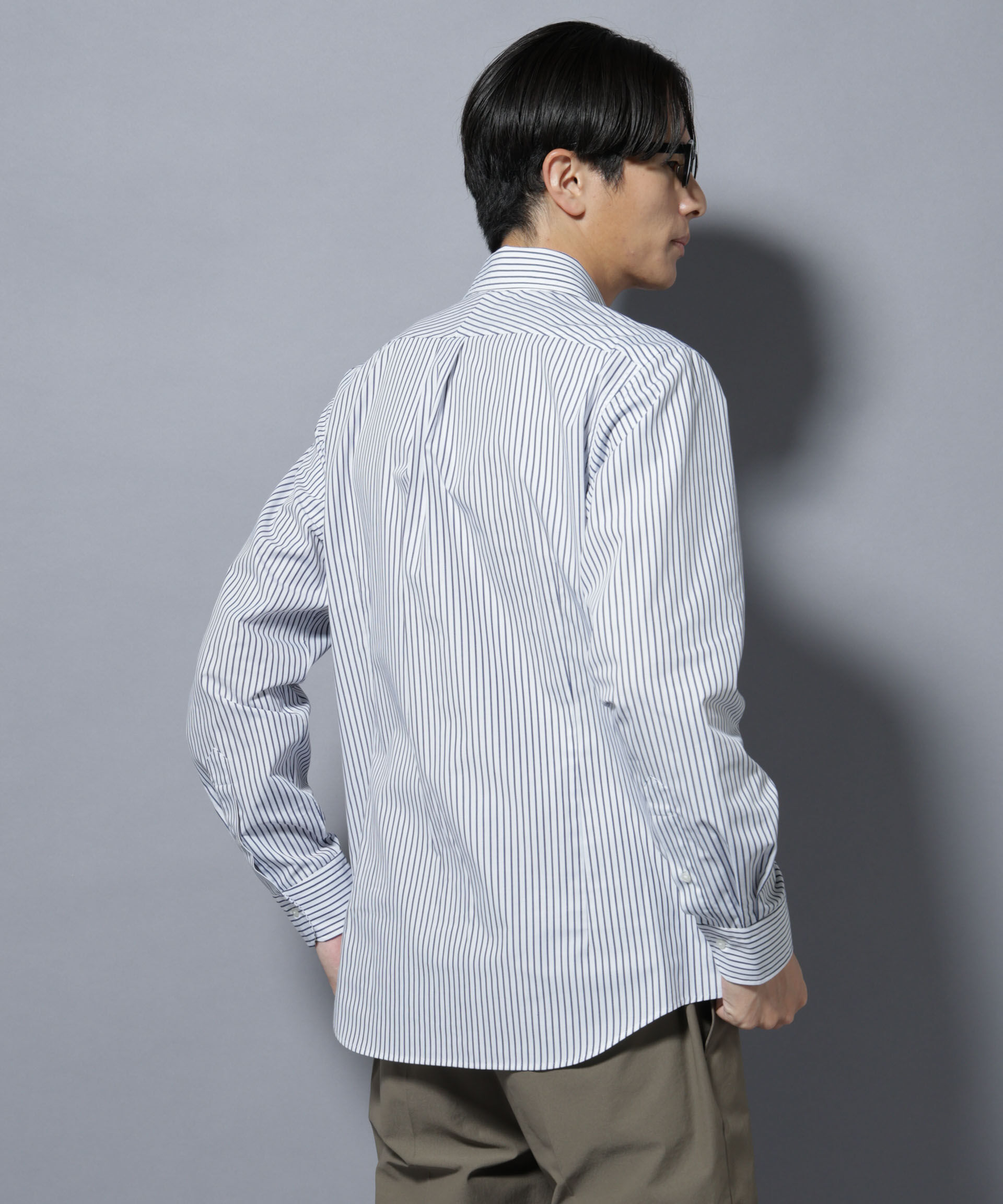 nano･universe「「N shirt」Anti Soaked(R)汗染み防止セミワイドカラーシャツ長袖」|シャツ・ブラウス|