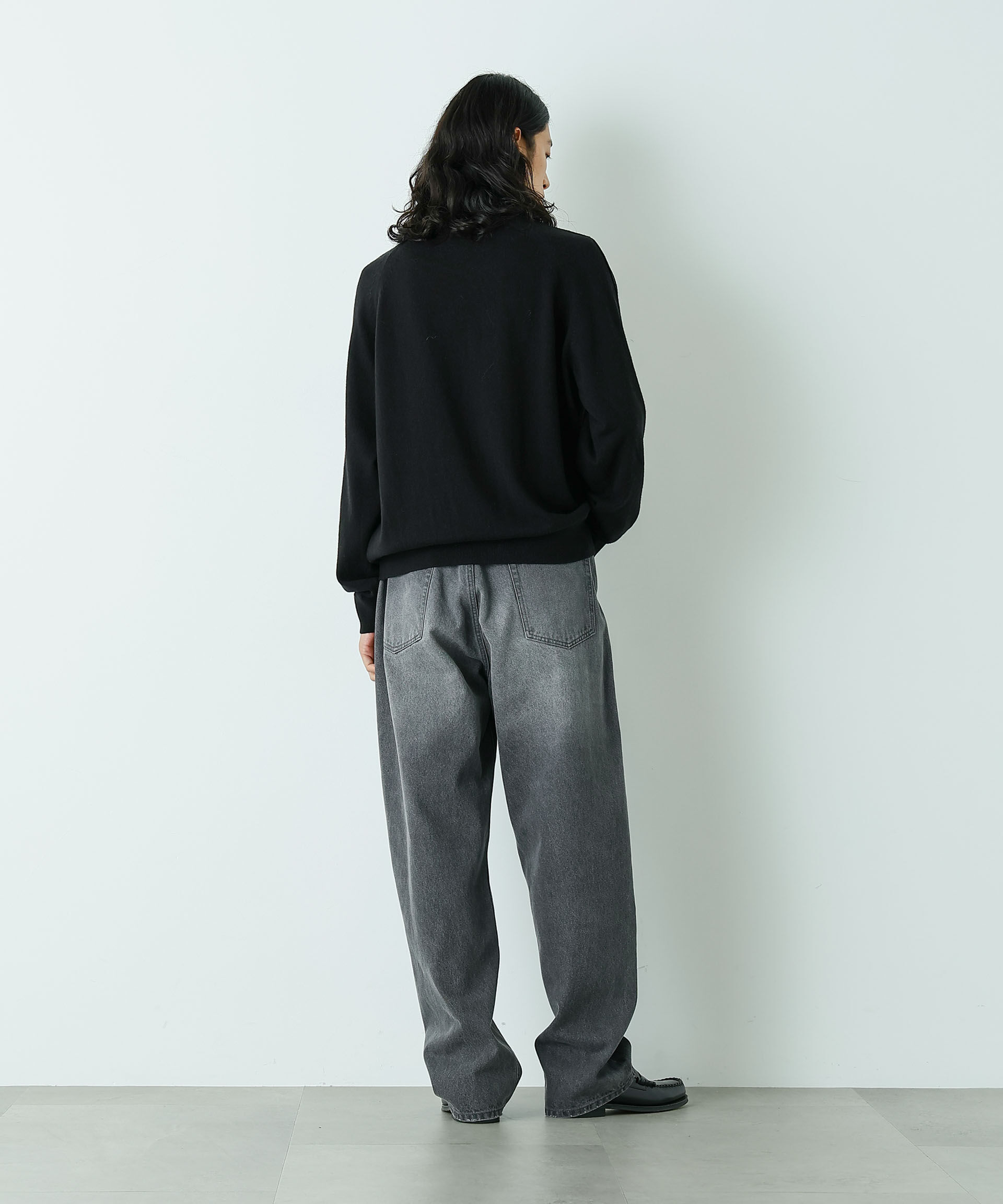 nano･universe「｢HOTEL PALACE｣ ショルダーデザインステッチタートルネックニット」|ニット・セーター|