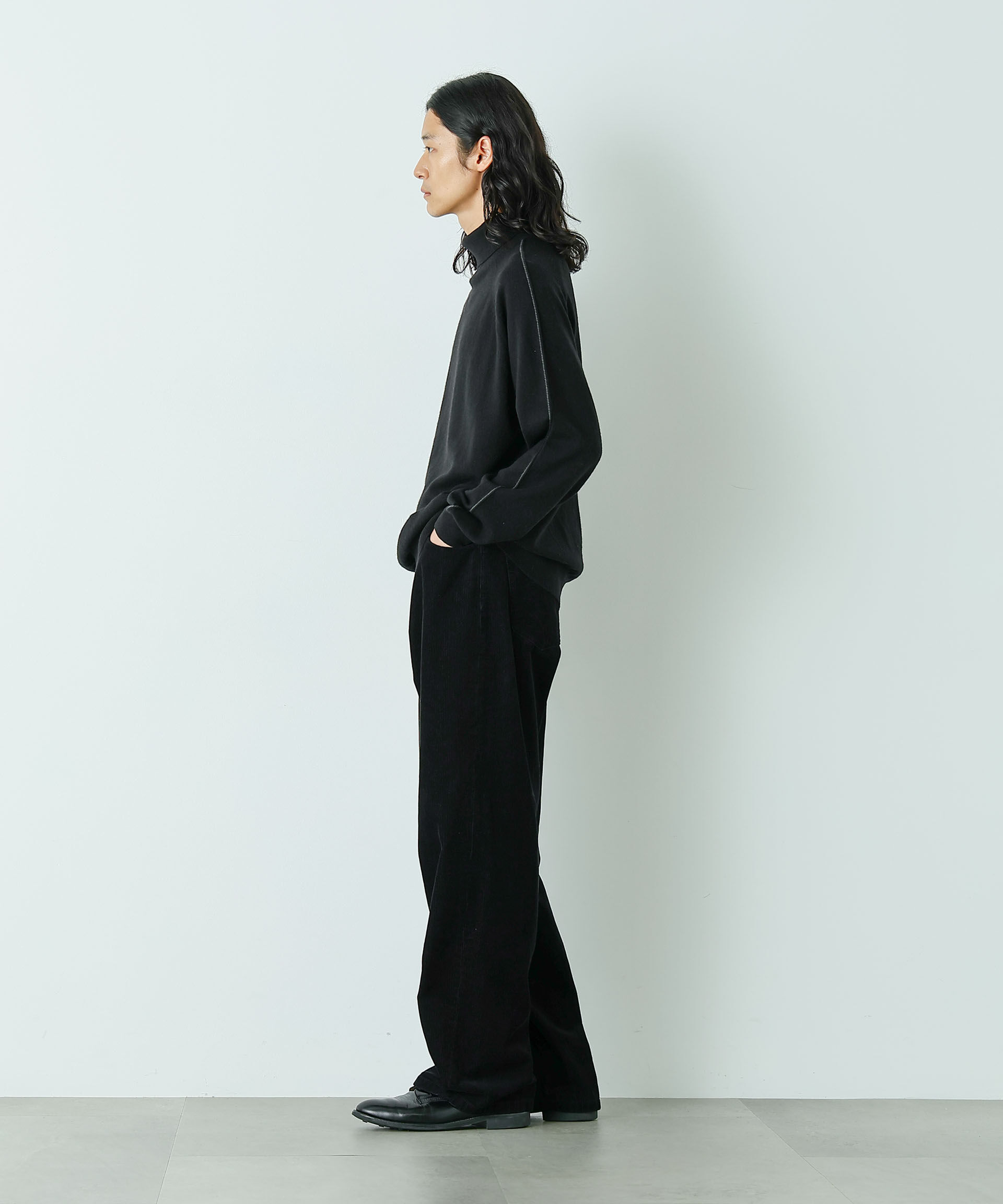 nano･universe「｢HOTEL PALACE｣ ショルダーデザインステッチタートルネックニット」|ニット・セーター|