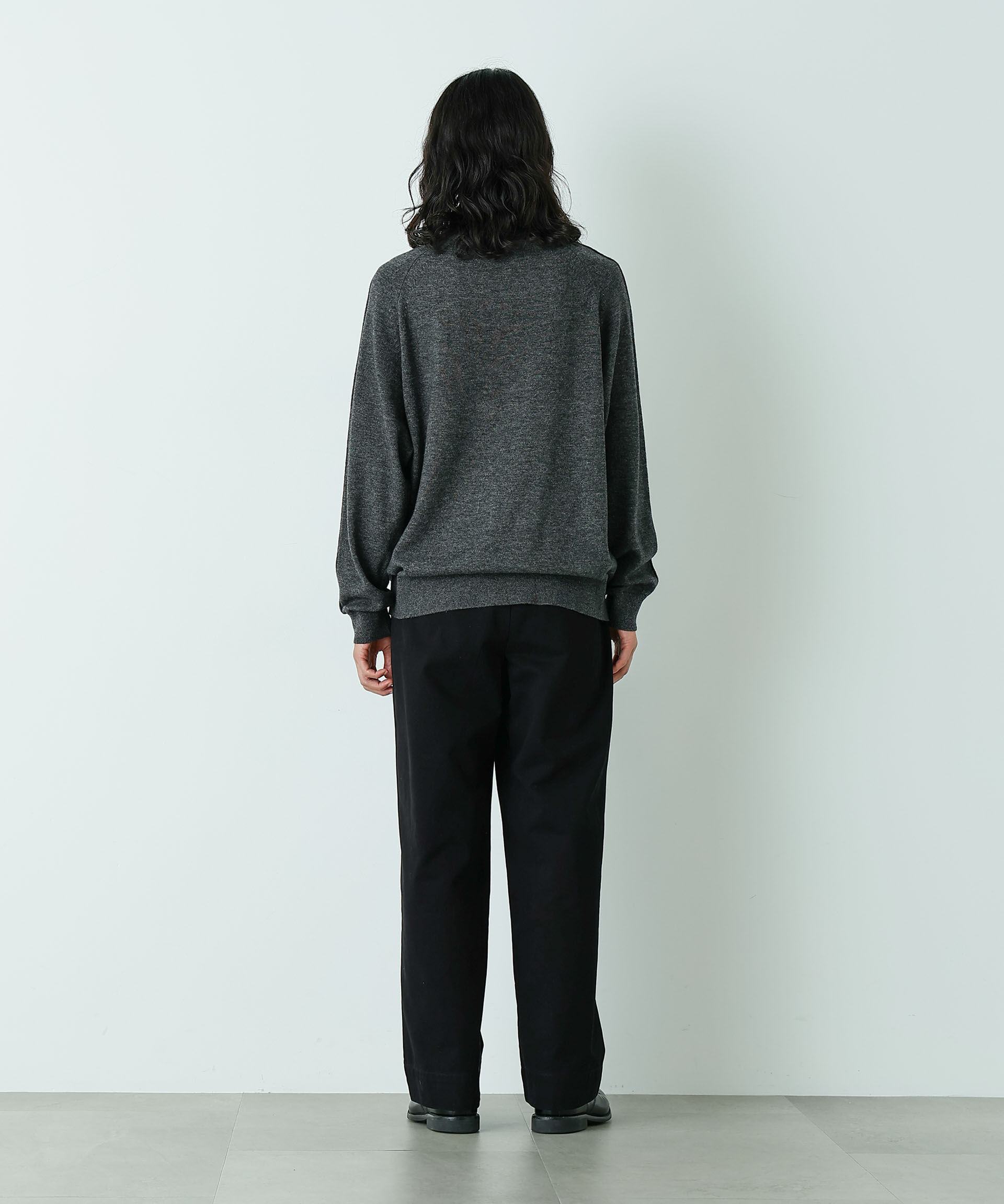 nano･universe「｢HOTEL PALACE｣ ショルダーデザインステッチタートルネックニット」|ニット・セーター|