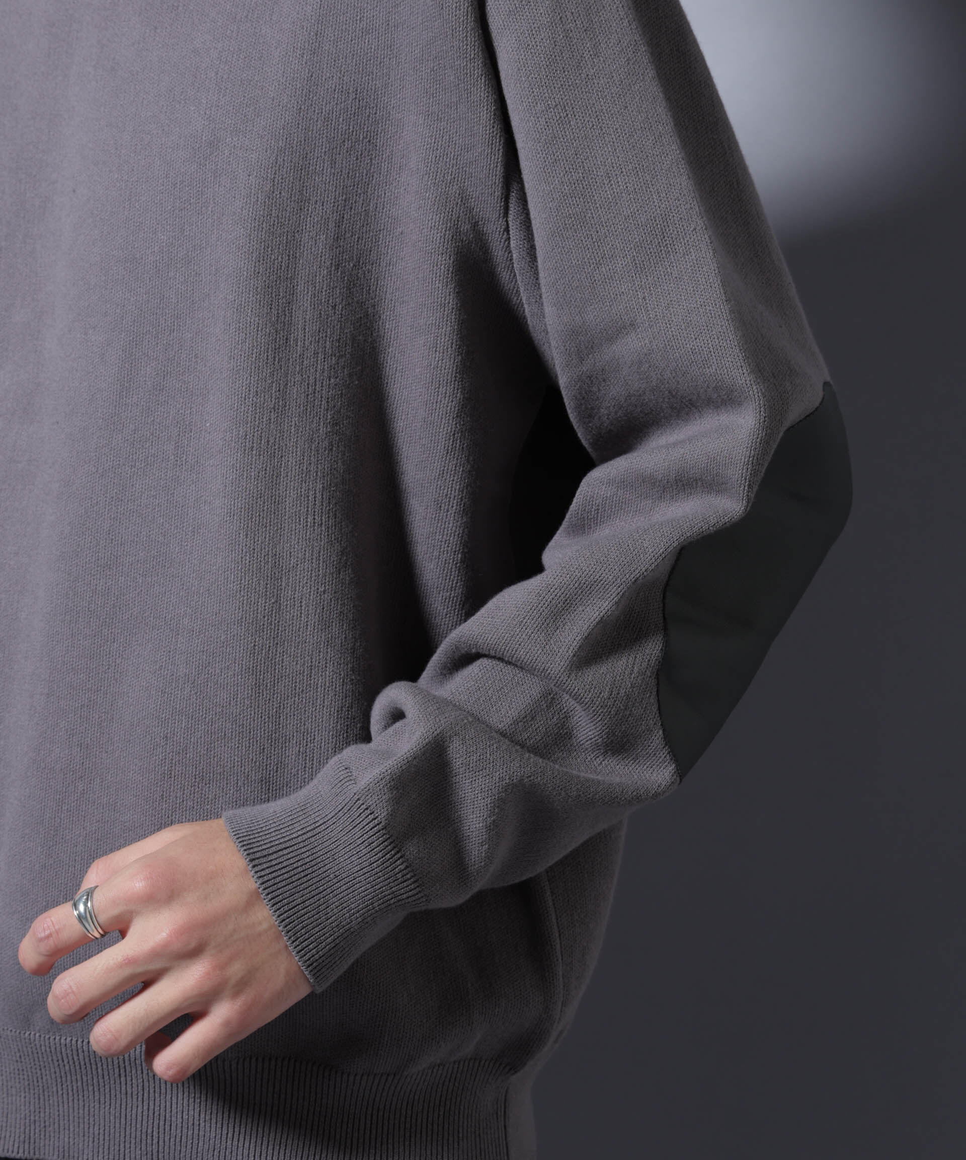 nano･universe「｢大人のｽｳｪｯﾄ｣ｺｯﾄﾝｽｳｪｯﾄﾗｲｸﾆｯﾄ ｴﾙﾎﾞｰﾊﾟｯ」|ニット・セーター|