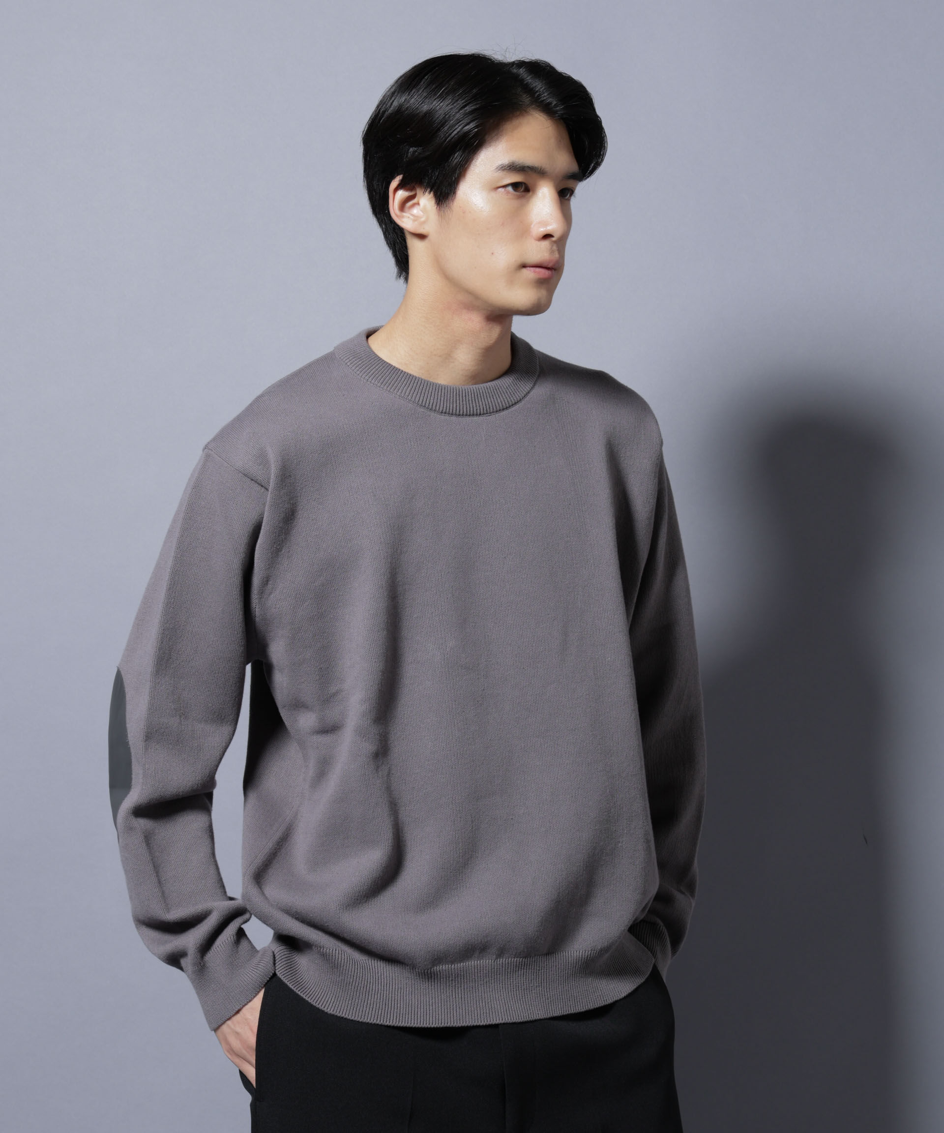 nano･universe「｢大人のｽｳｪｯﾄ｣ｺｯﾄﾝｽｳｪｯﾄﾗｲｸﾆｯﾄ ｴﾙﾎﾞｰﾊﾟｯ」|ニット・セーター|