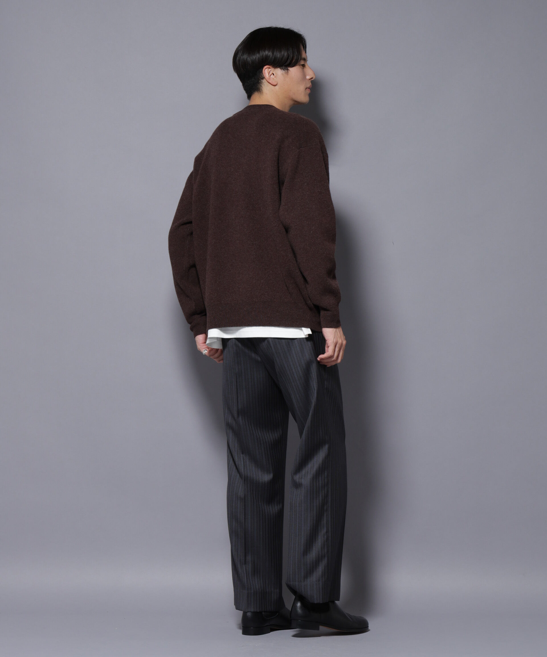 nano･universe「ウールカシミヤクルーネックプルオーバー」|ニット・セーター|