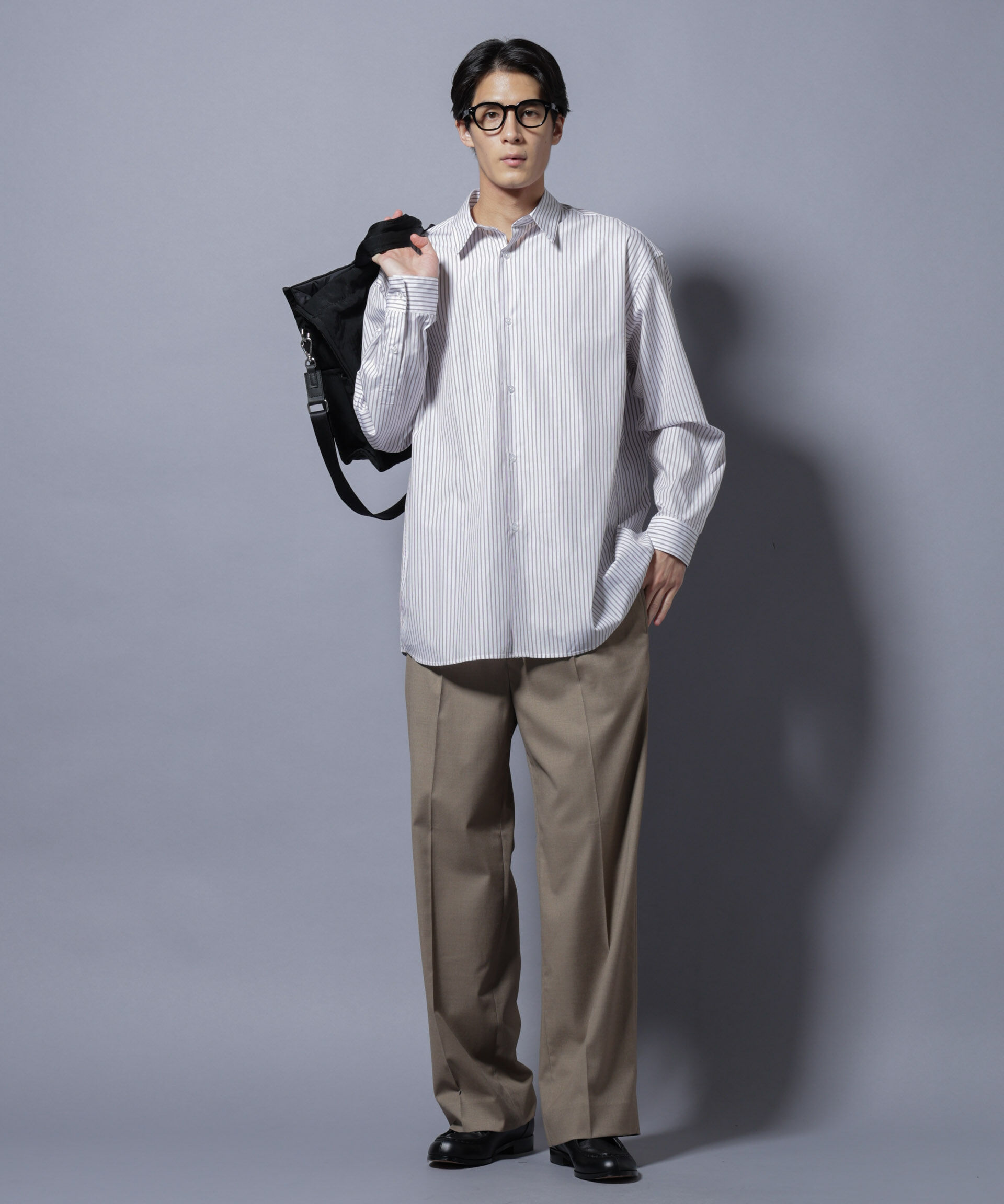 nano･universe「｢SIDOGRAS-VENICE｣ オルタネイトストライプシャツ」|シャツ・ブラウス|