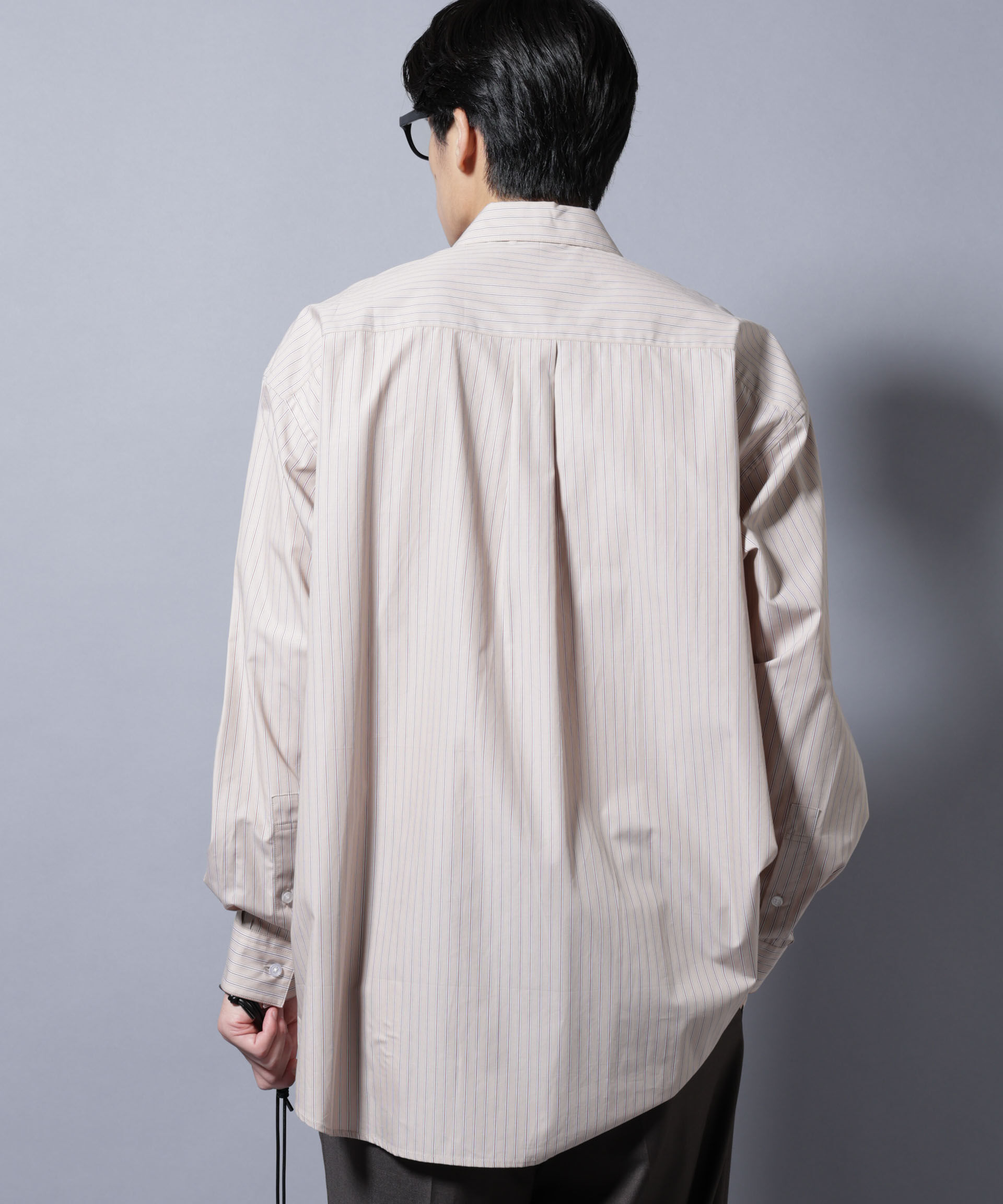 nano･universe「｢SIDOGRAS-VENICE｣ オルタネイトストライプシャツ」|シャツ・ブラウス|