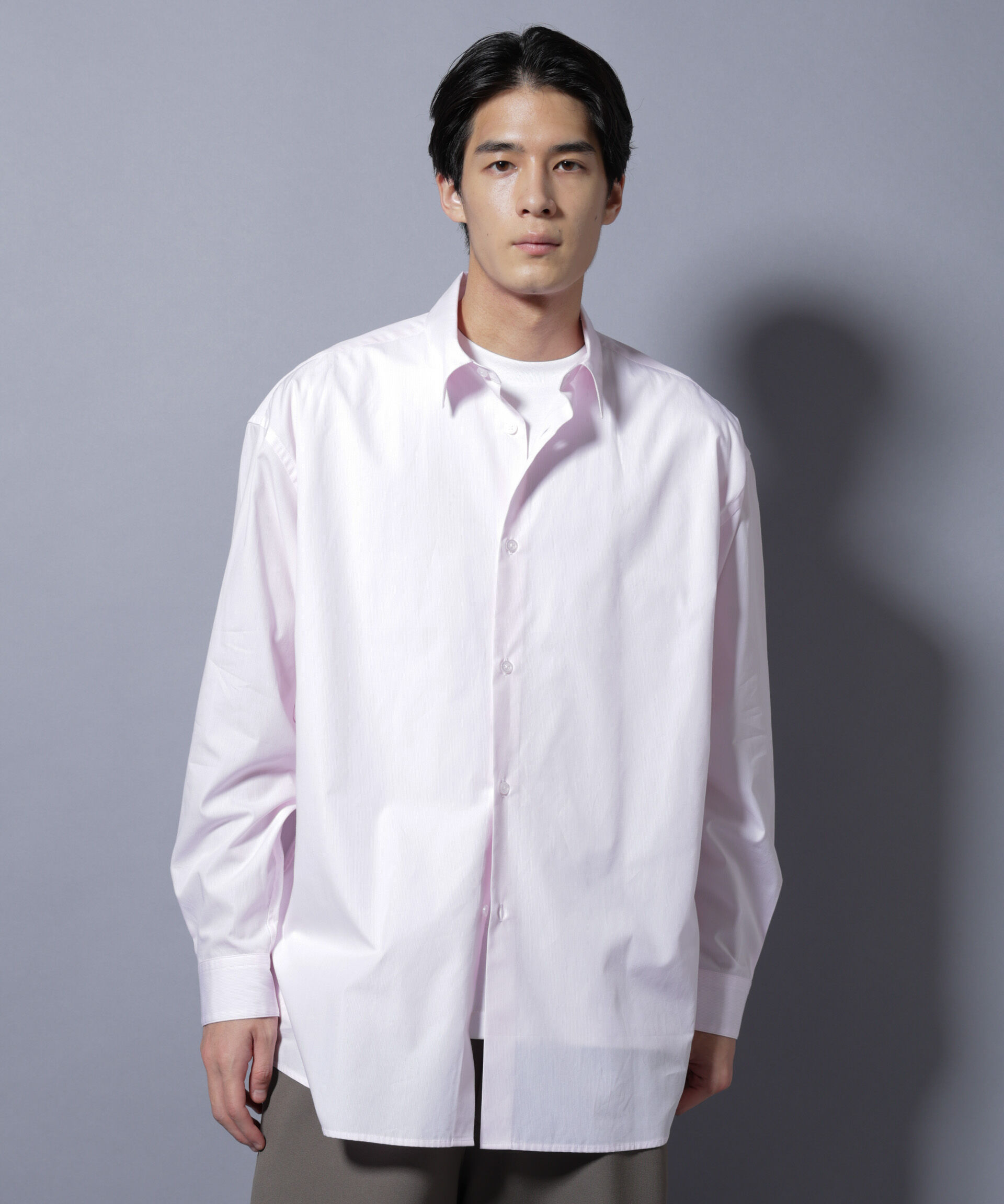 nano･universe「｢SIDOGRAS-SIDOPOPEL｣ マイクロストライプシャツ」|シャツ・ブラウス|