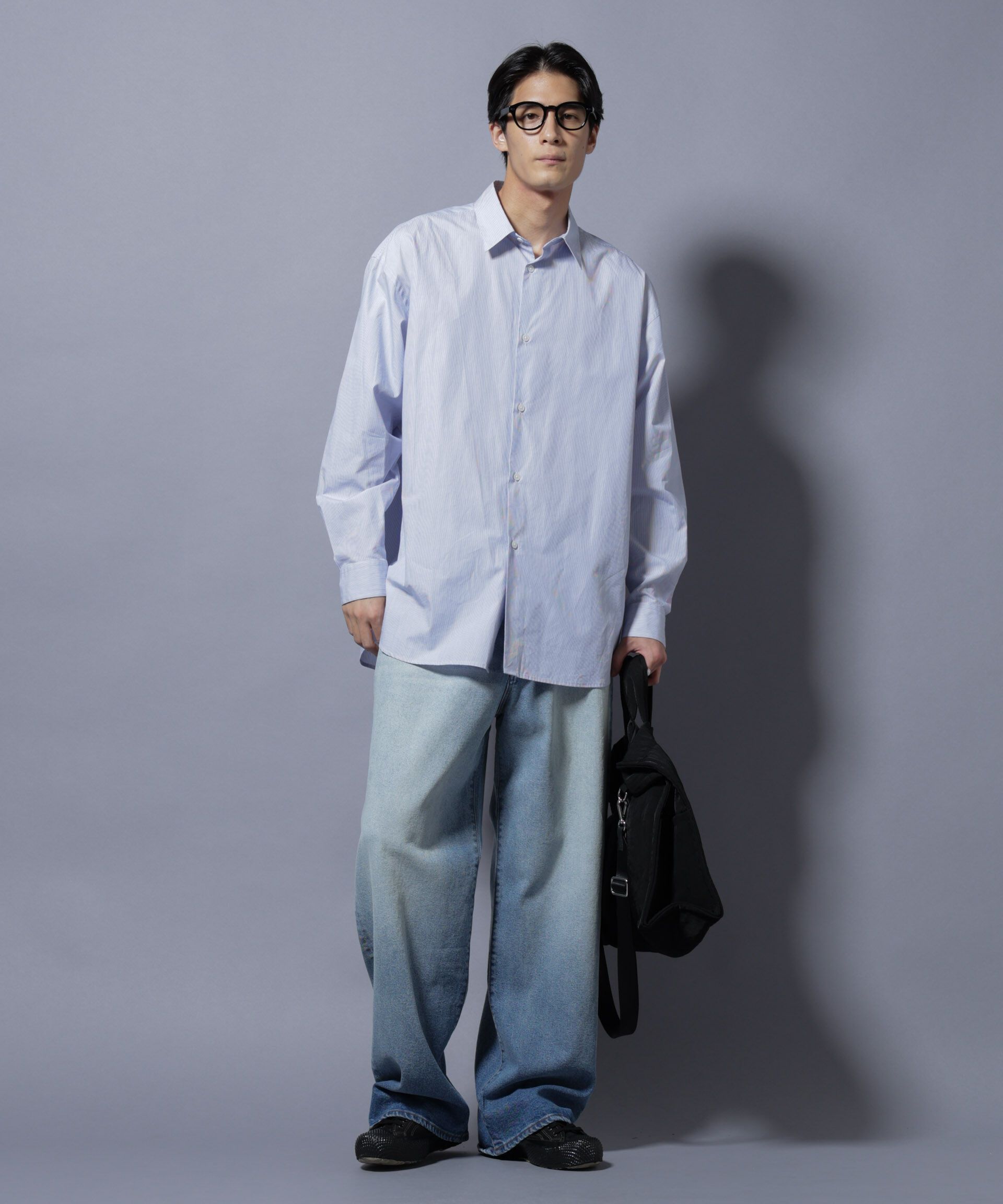 nano･universe「｢SIDOGRAS-SIDOPOPEL｣ マイクロストライプシャツ」|シャツ・ブラウス|