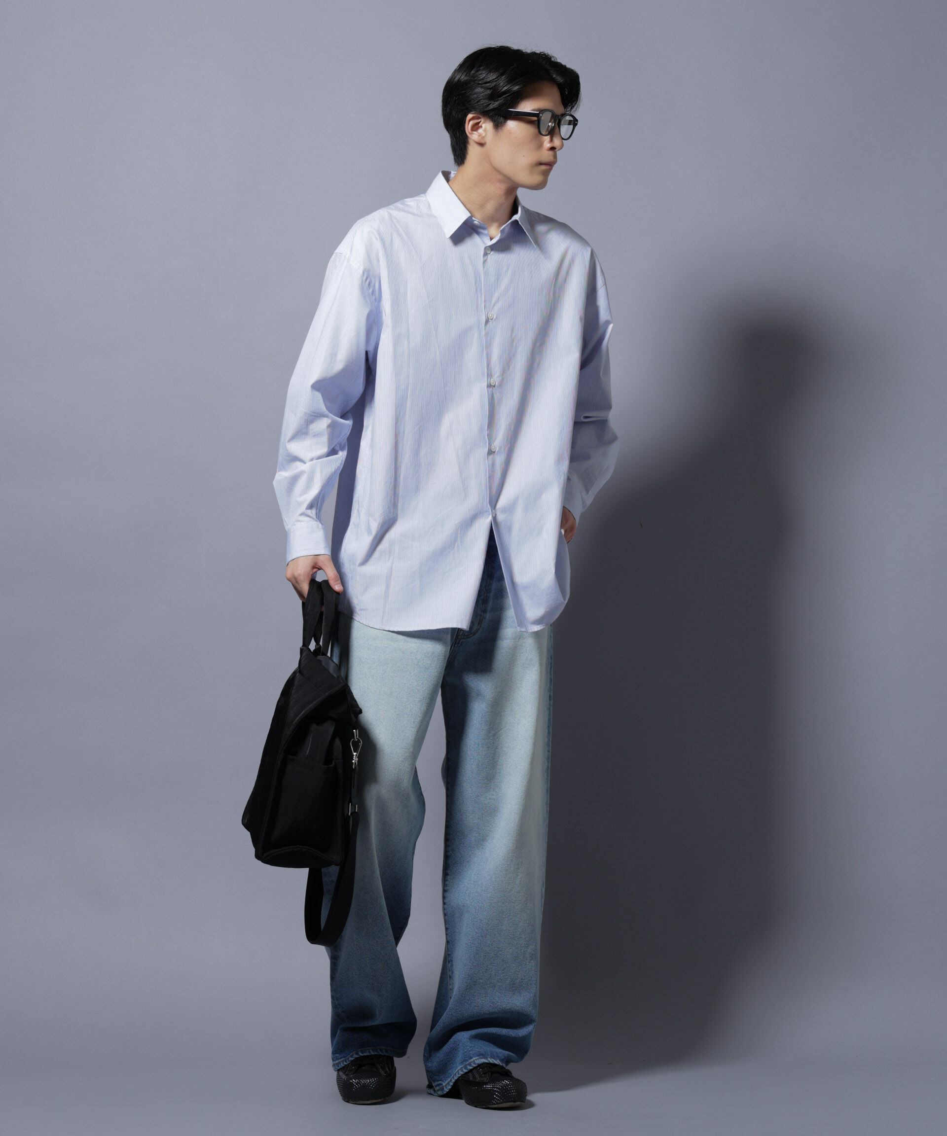 nano･universe「｢SIDOGRAS-SIDOPOPEL｣ マイクロストライプシャツ」|シャツ・ブラウス|