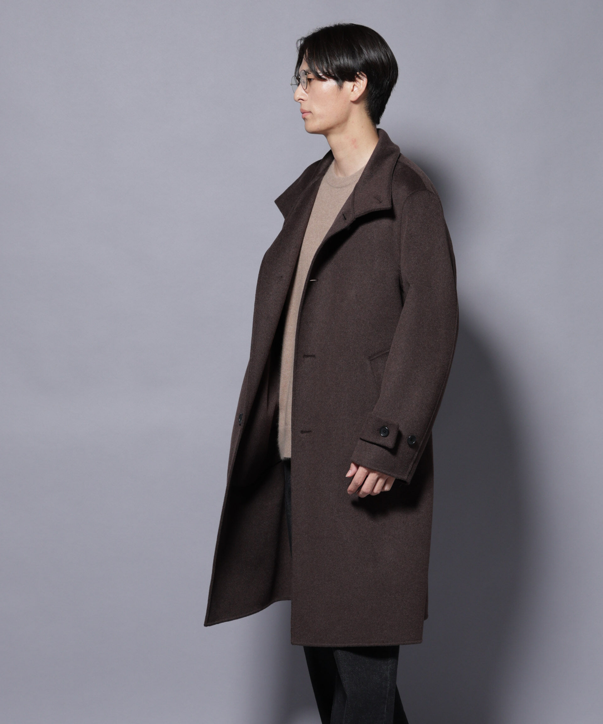 nano･universe「ウールリバースタンドベルテッドコート」|その他|