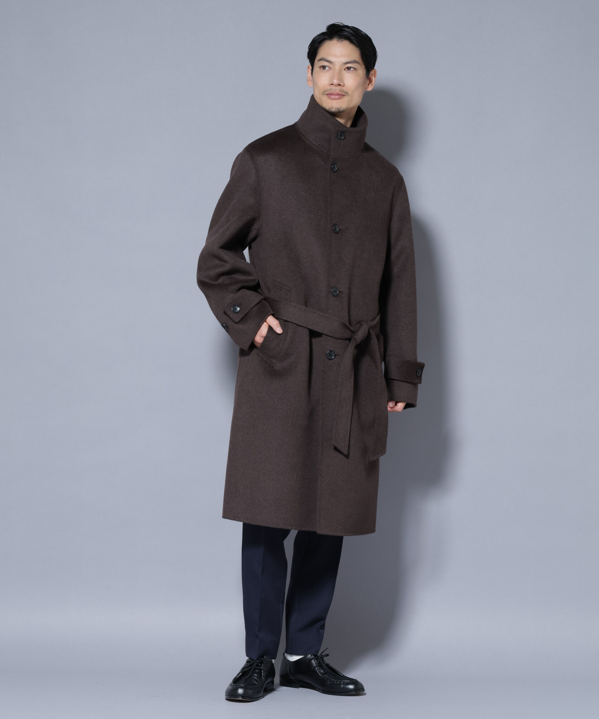 nano･universe「ウールリバースタンドベルテッドコート」|その他|