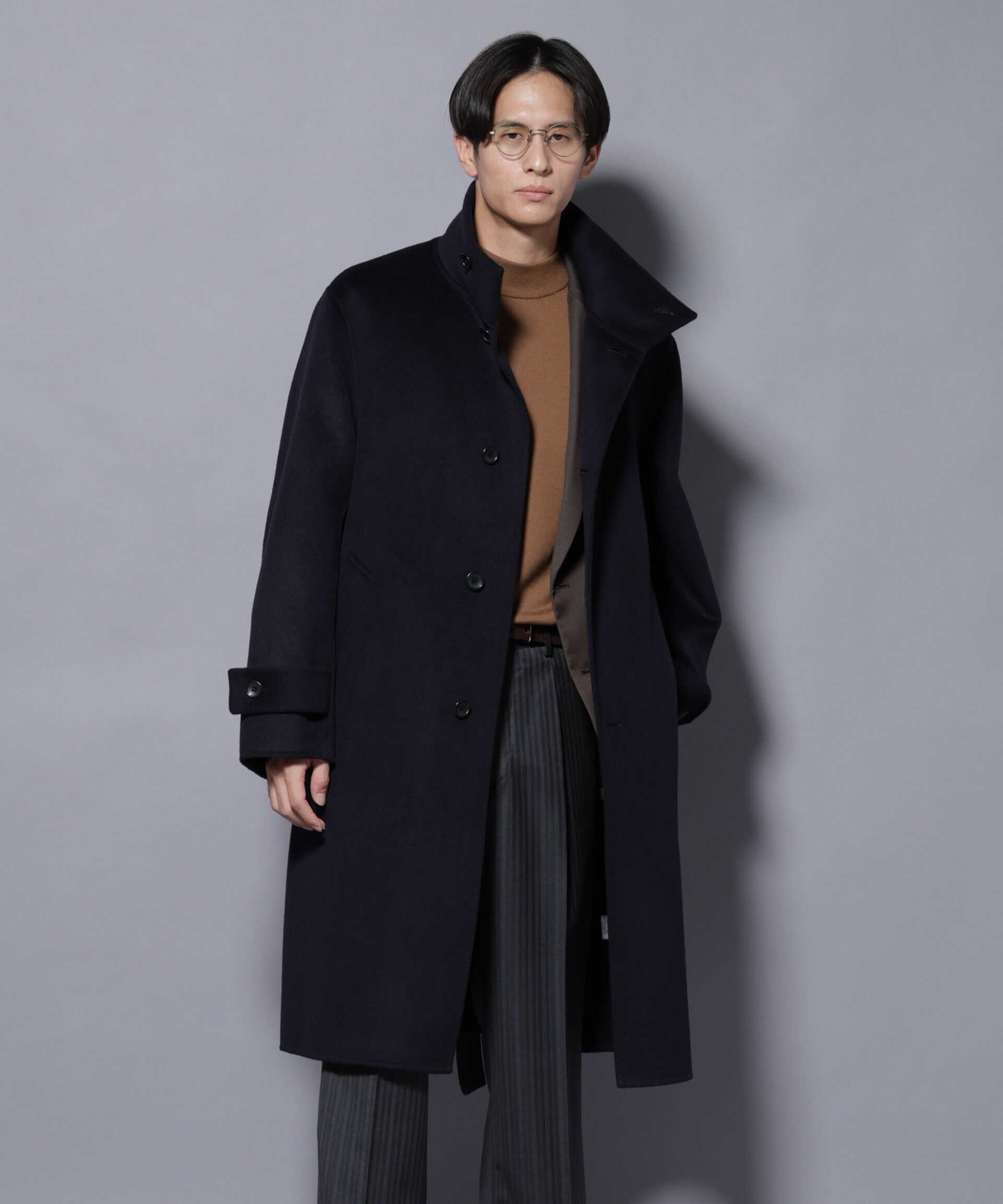 nano･universe「ウールリバースタンドベルテッドコート」|その他|