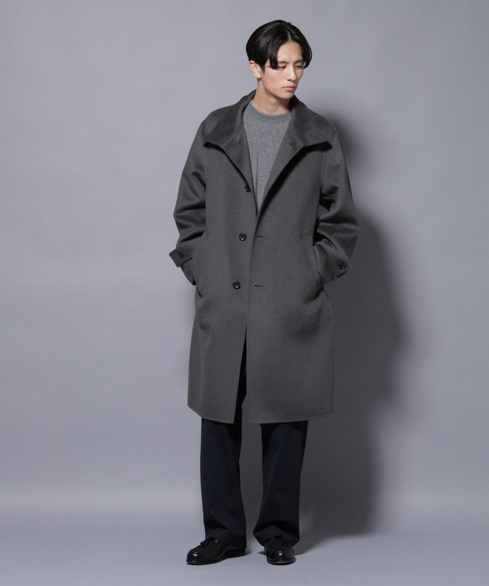 nano･universe「ウールリバースタンドベルテッドコート」|その他|