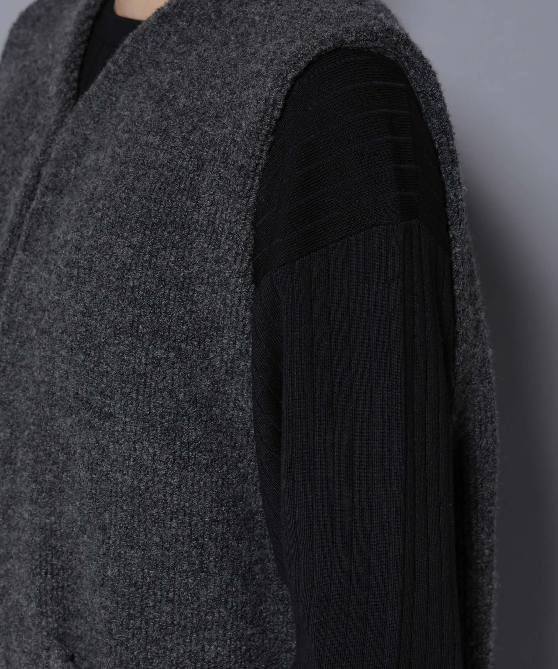 nano･universe「W/Acパイル オルタナティブベスト」|ニット・セーター|