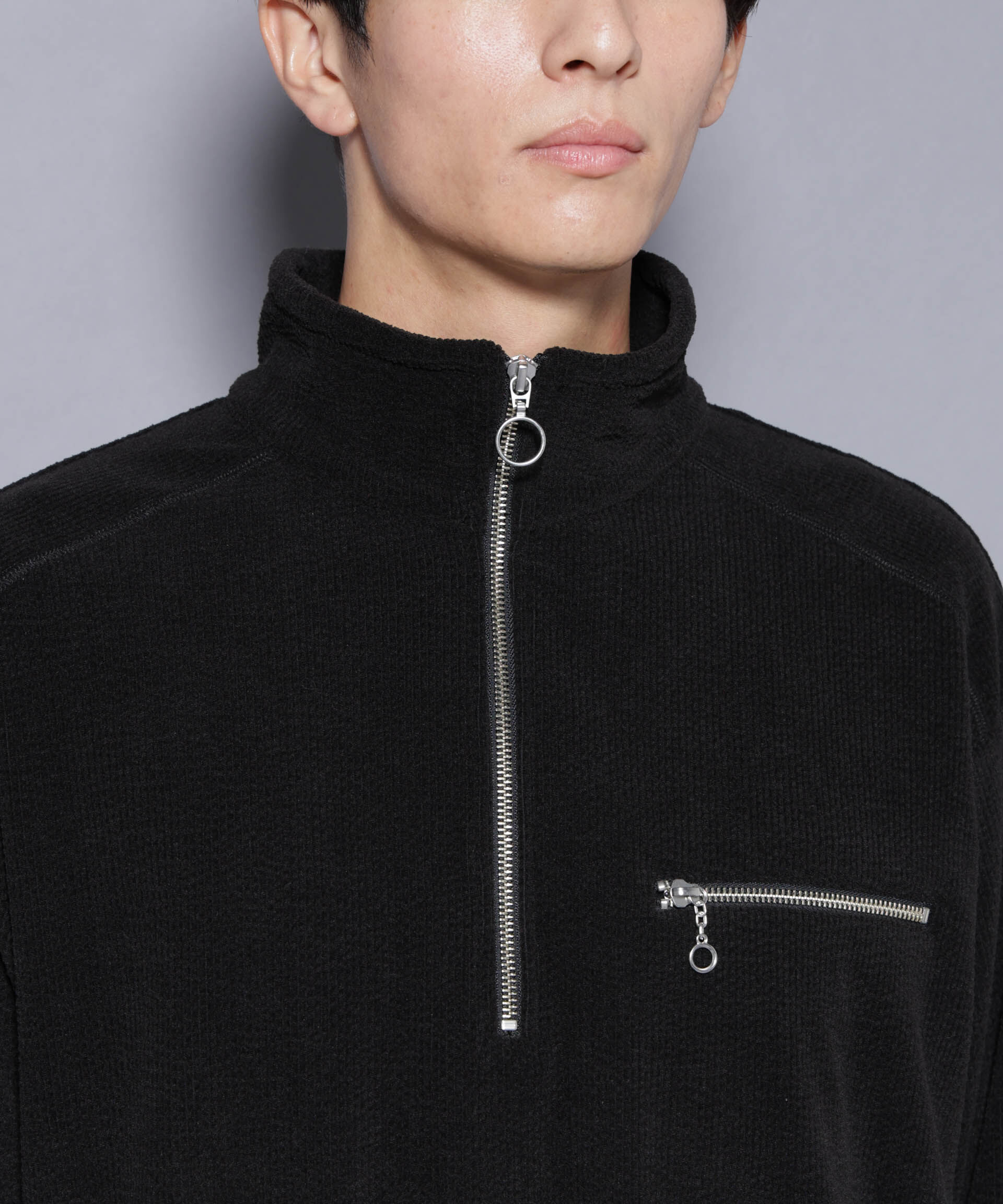 nano･universe「モールJQDコーデュロイハーフジッププルオーバー」|Tシャツ・カットソー|