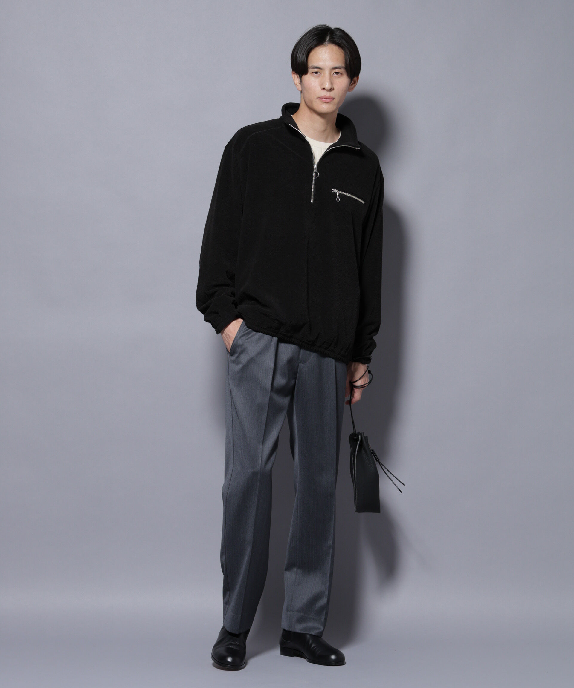 nano･universe「モールJQDコーデュロイハーフジッププルオーバー」|Tシャツ・カットソー|