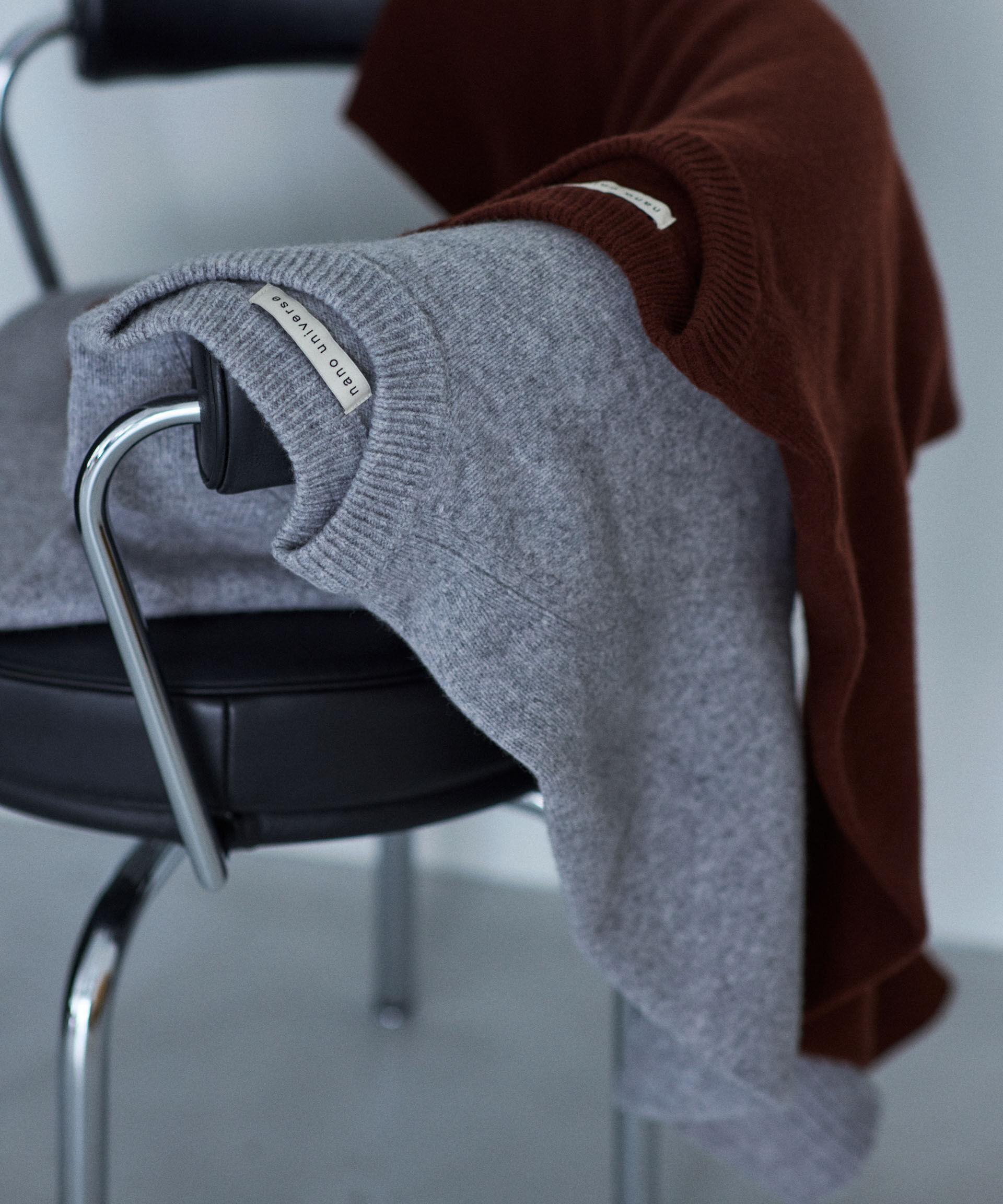 nano･universe「AQUAウールカシミヤクルーネックニットプルオーバー」|ニット・セーター|