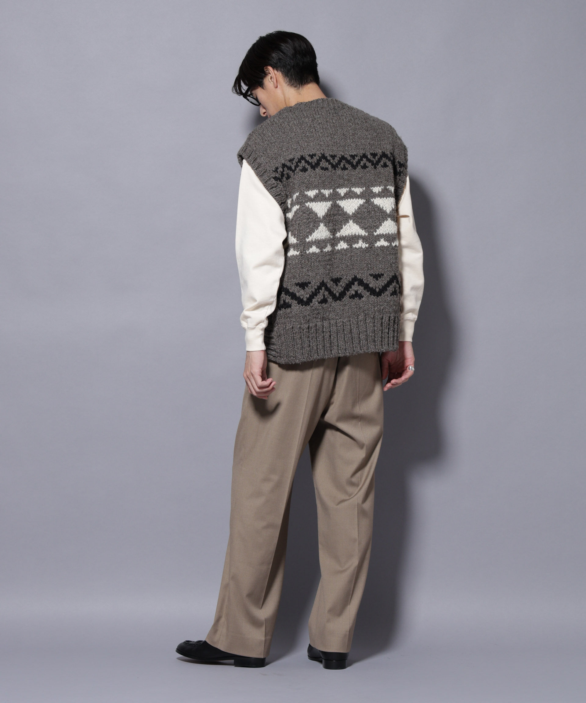 nano･universe「ペルー産ハンドニットベスト」|ニット・セーター|