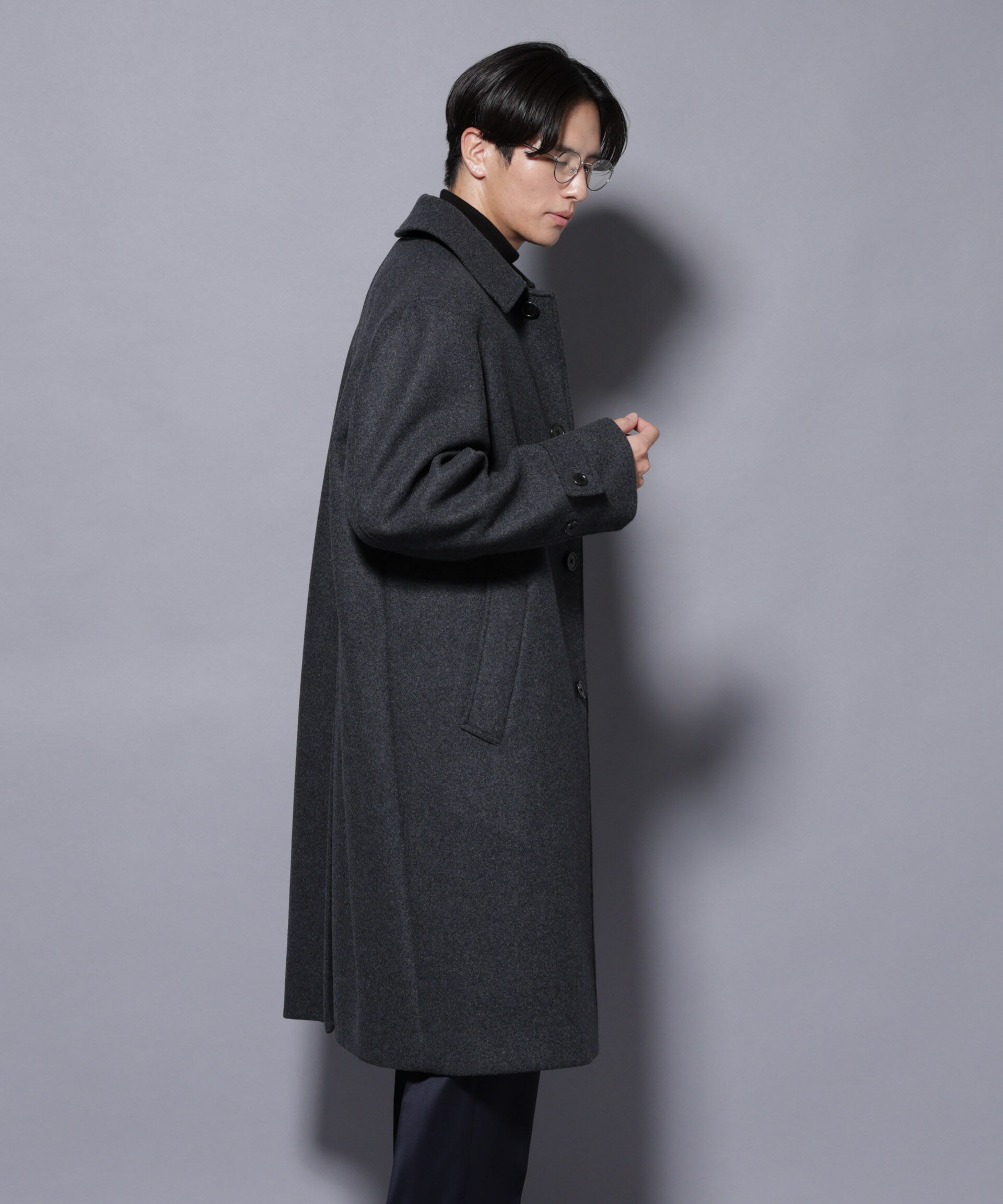 nano･universe「ウールカシミヤメルトンシングルコート」|その他|