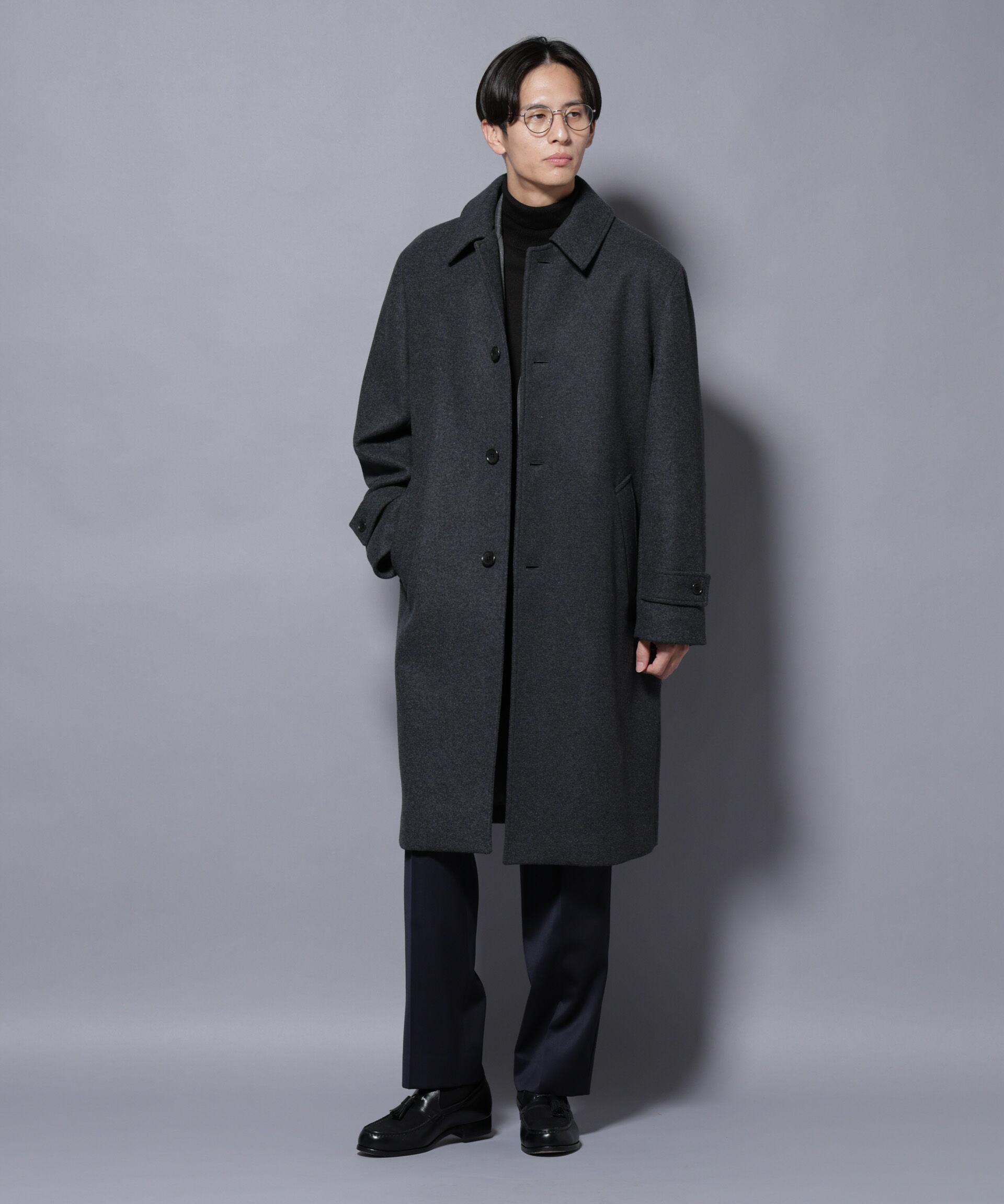 nano･universe「ウールカシミヤメルトンシングルコート」|その他|