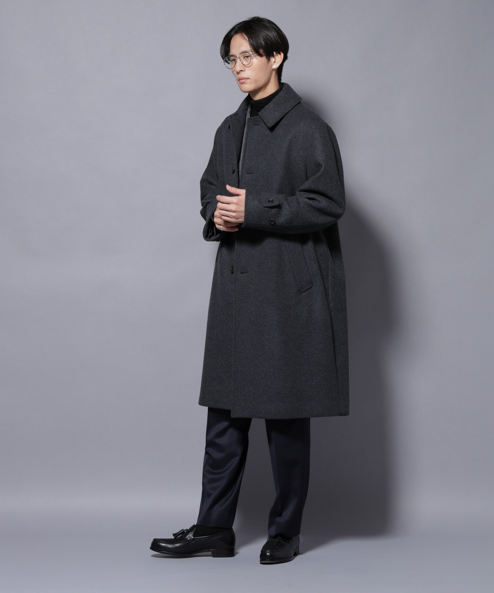 nano･universe「ウールカシミヤメルトンシングルコート」|その他|