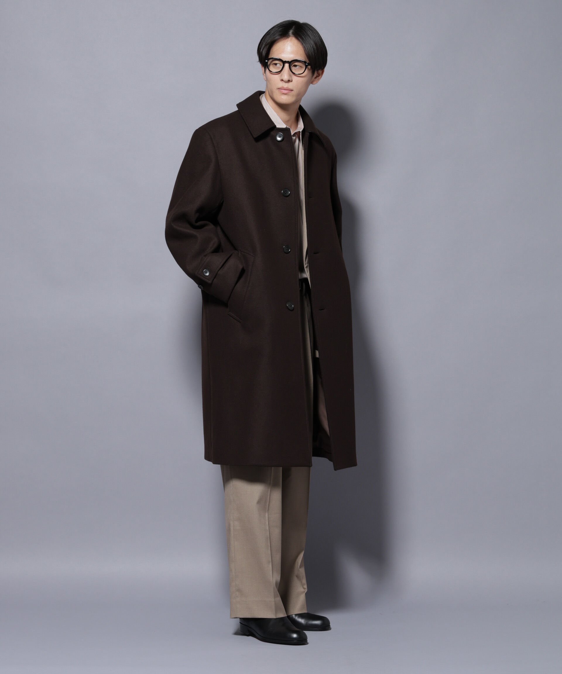 nano･universe「ウールカシミヤメルトンシングルコート」|その他|
