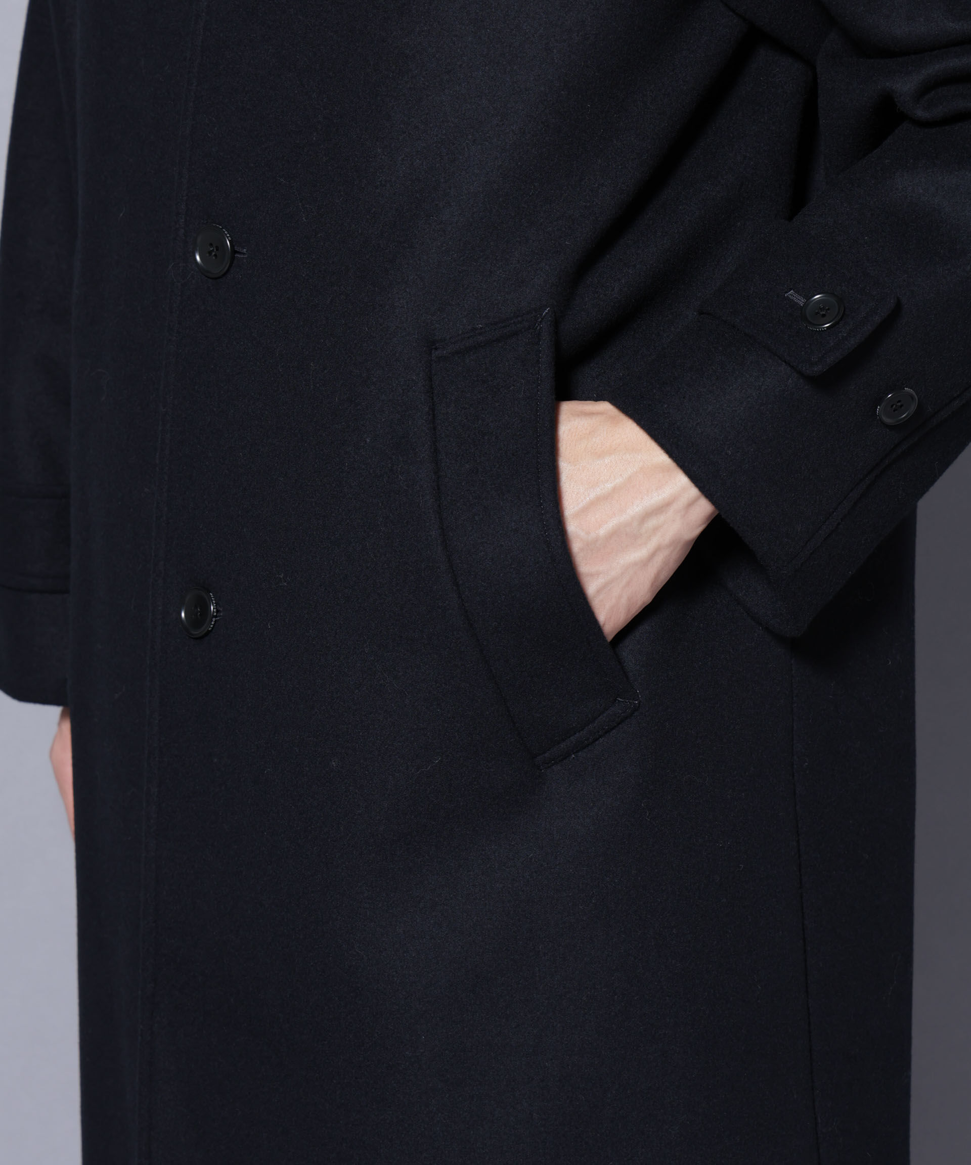 nano･universe「ウールカシミヤメルトンシングルコート」|その他|