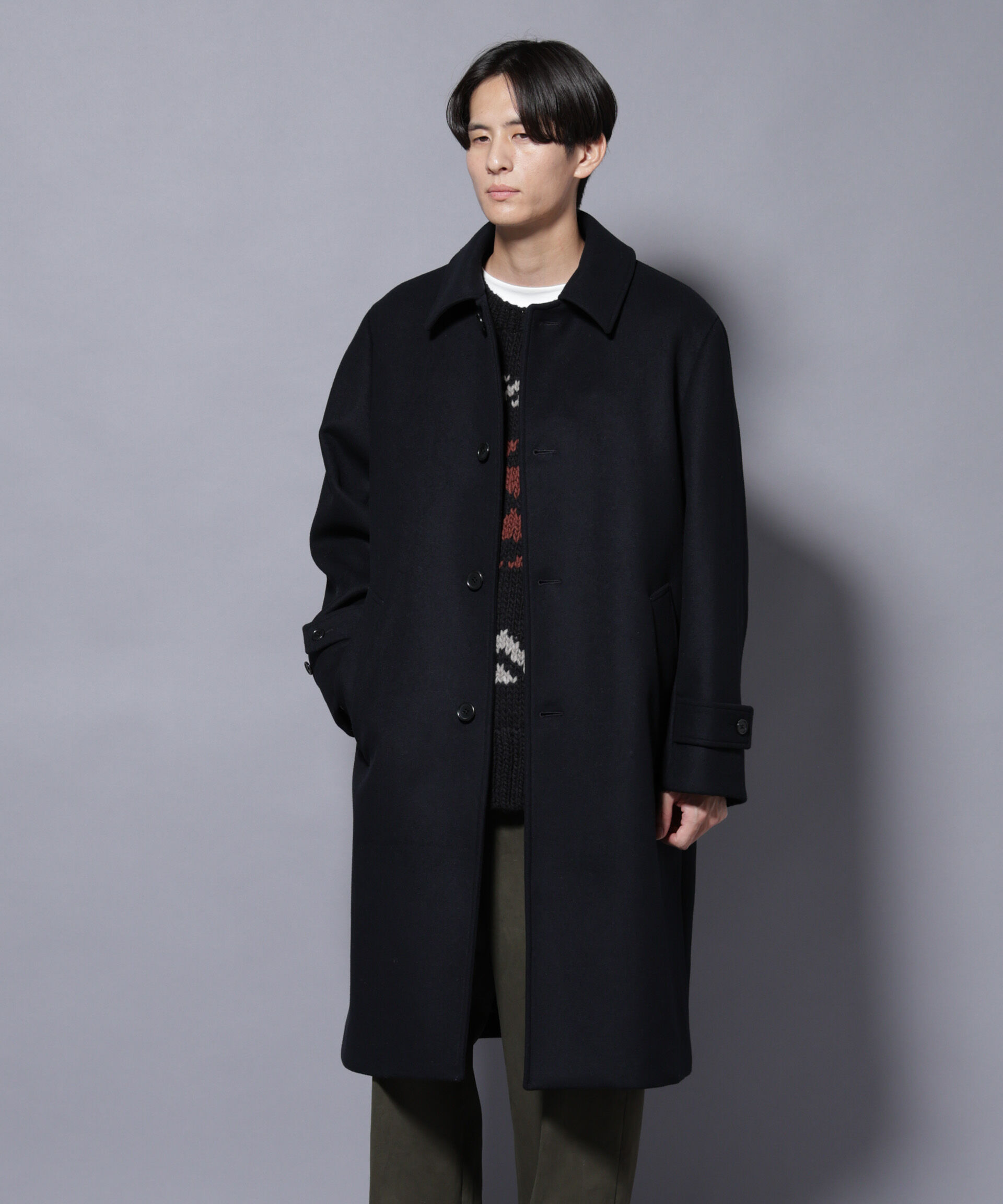 nano･universe「ウールカシミヤメルトンシングルコート」|その他|