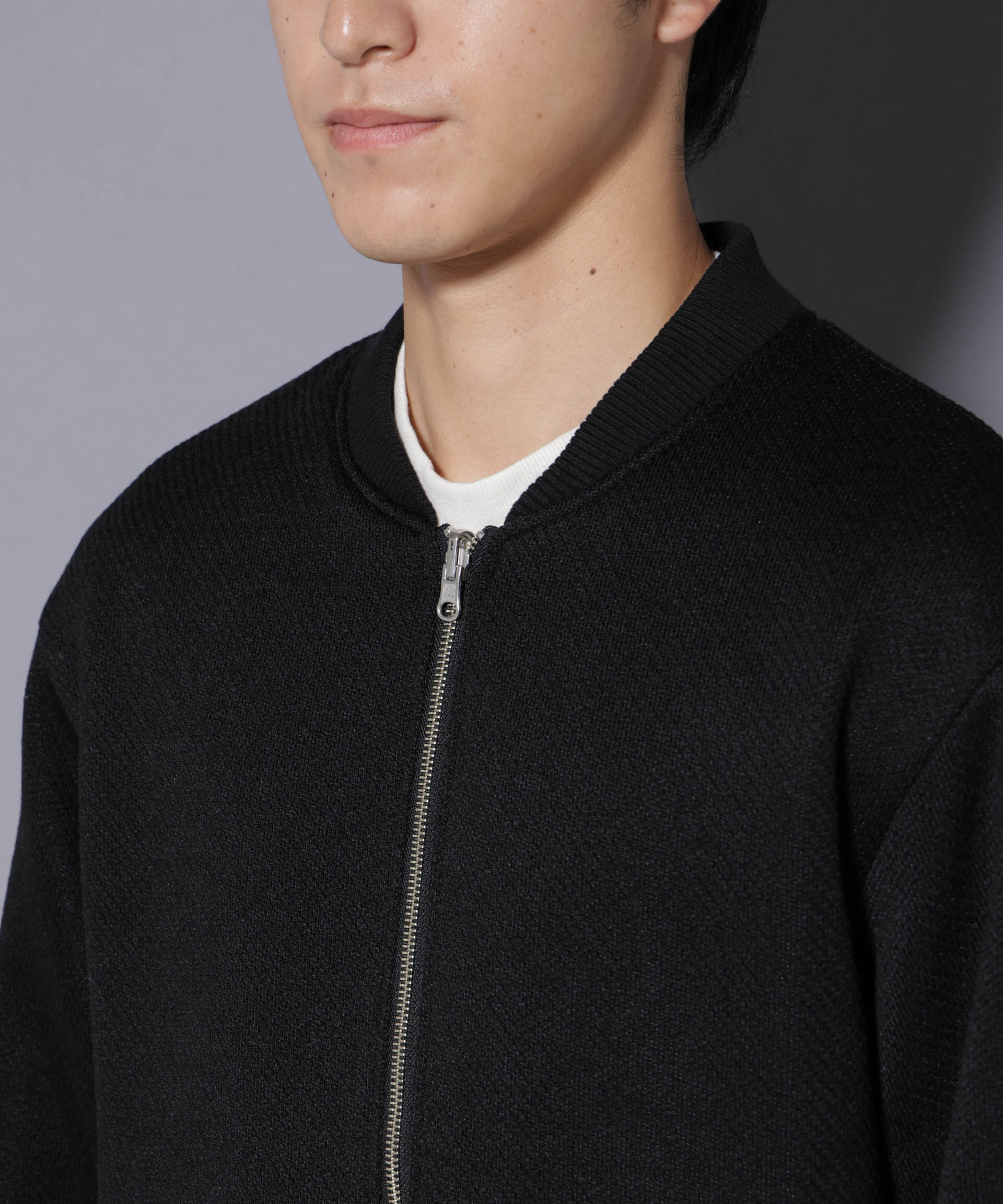 nano･universe「ニットフリースZIPブルゾン(セットアップ可)」|ブルゾン・スタジャン|