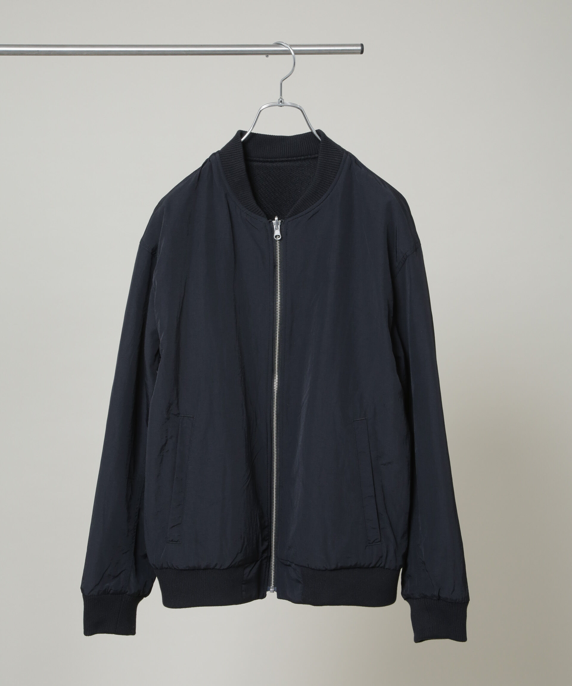 nano･universe「ニットフリースZIPブルゾン(セットアップ可)」|ブルゾン・スタジャン|